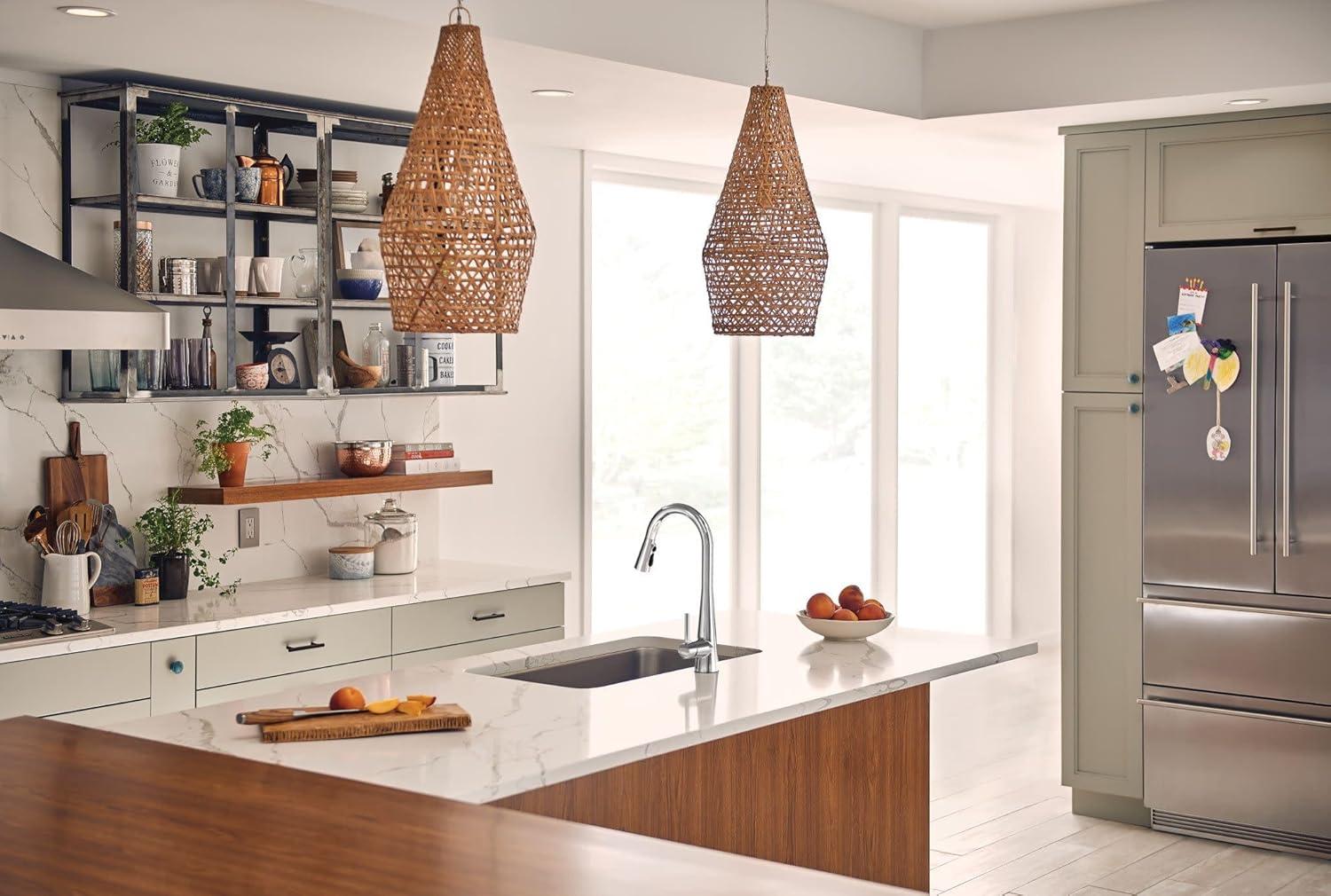 Moen Sleek MotionSense Wave Single Handle Pulldown Kitchen Faucet with Power Clean Technology