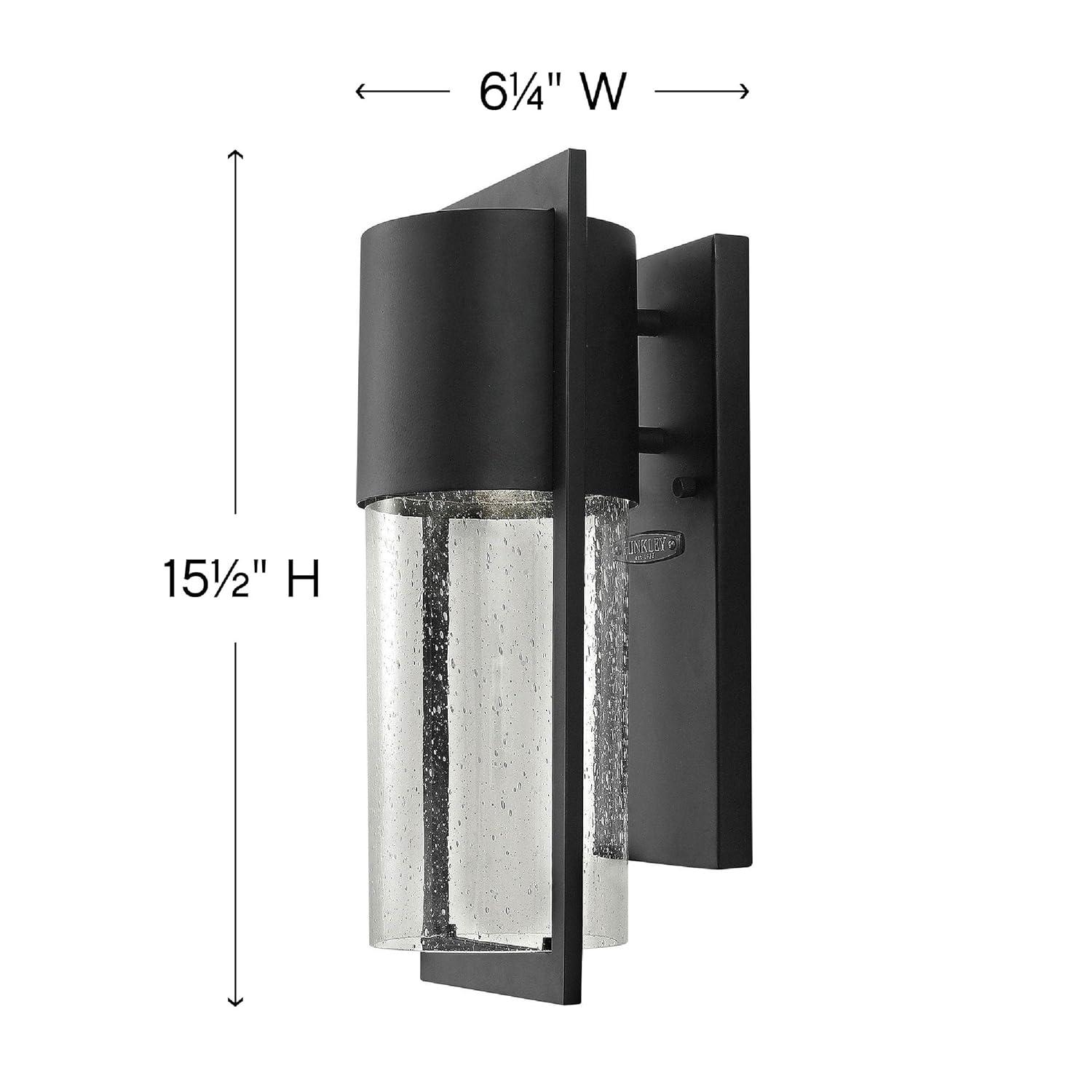 Hinkley Shelter 15 1/2" High Black Outdoor Wall Light