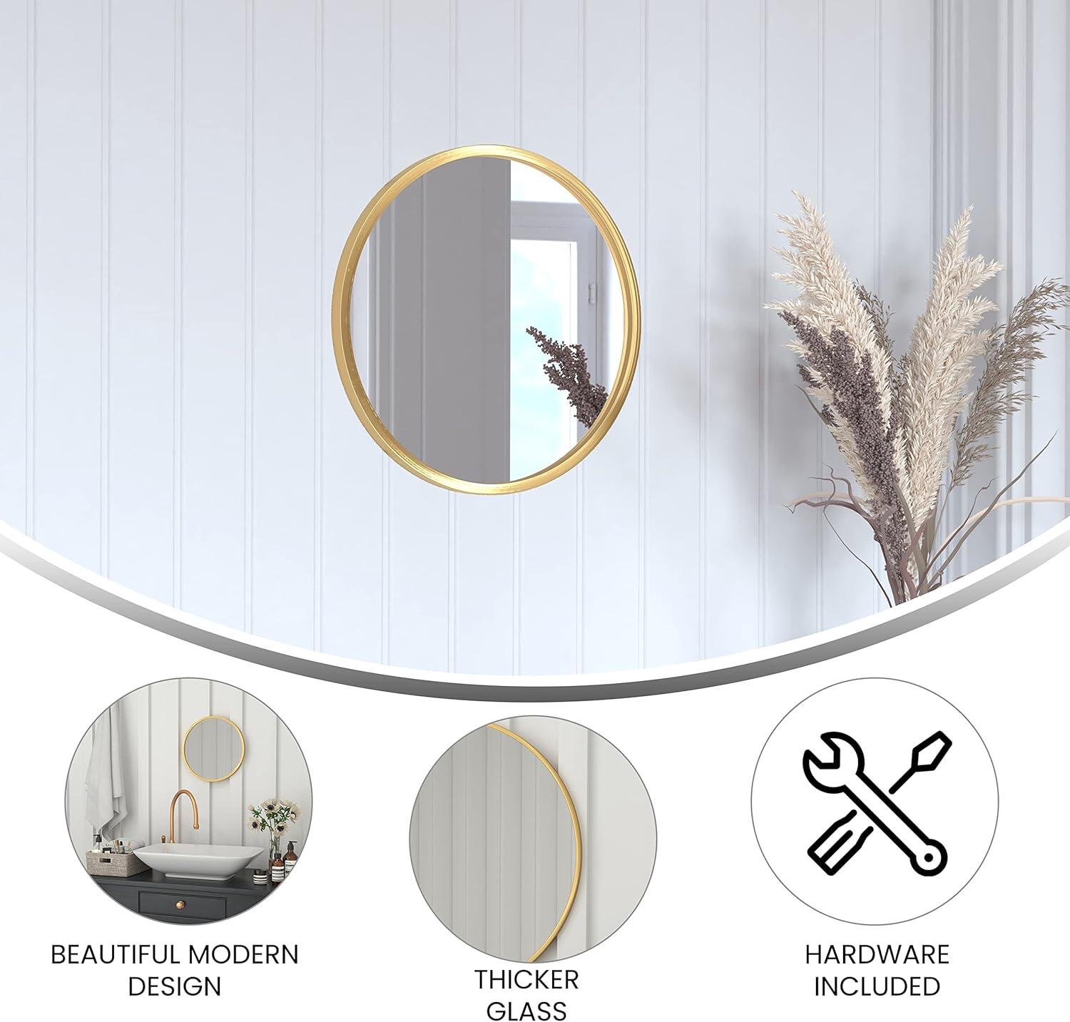 Taylor & Logan Metal Round Wall Mirror