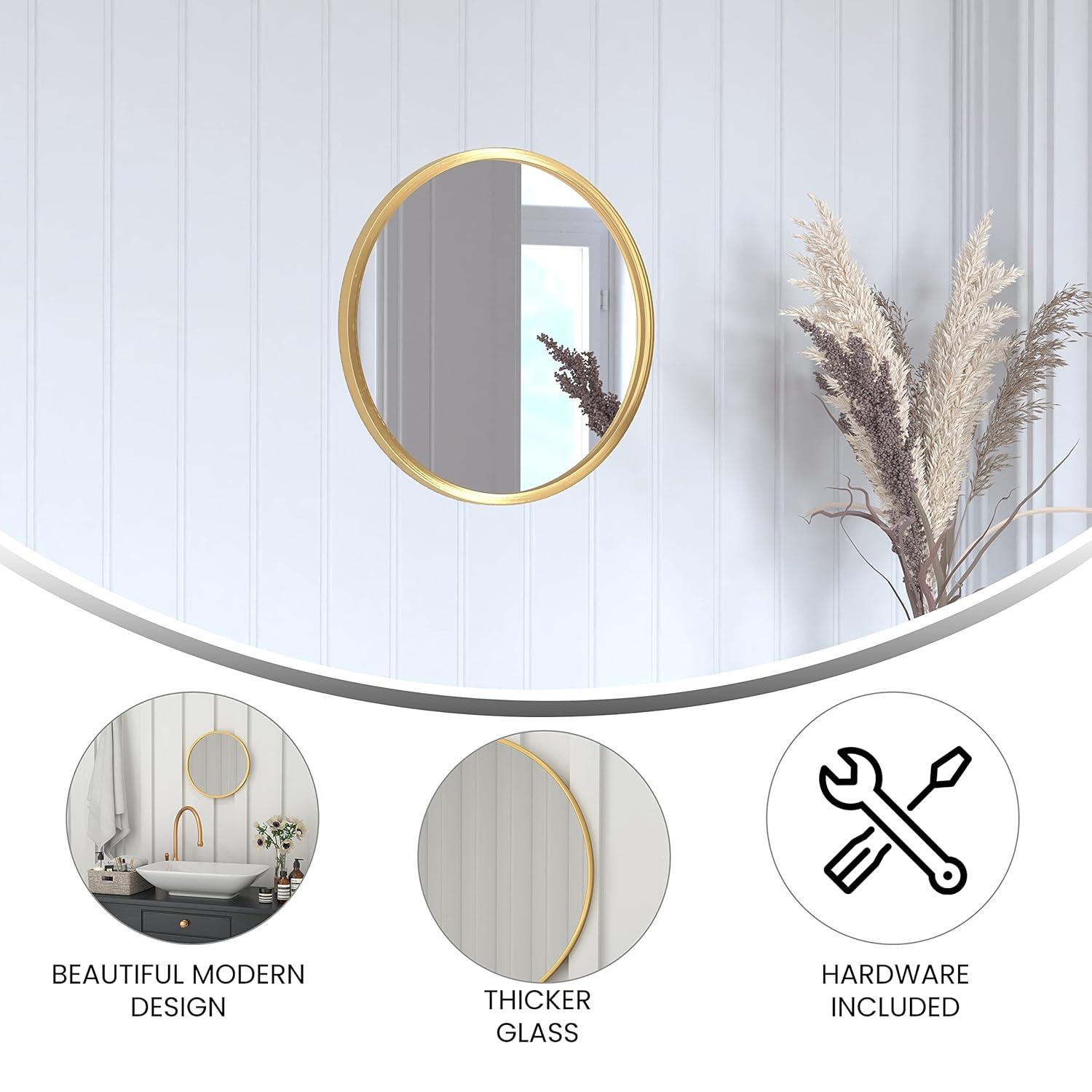 Taylor & Logan Metal Round Wall Mirror