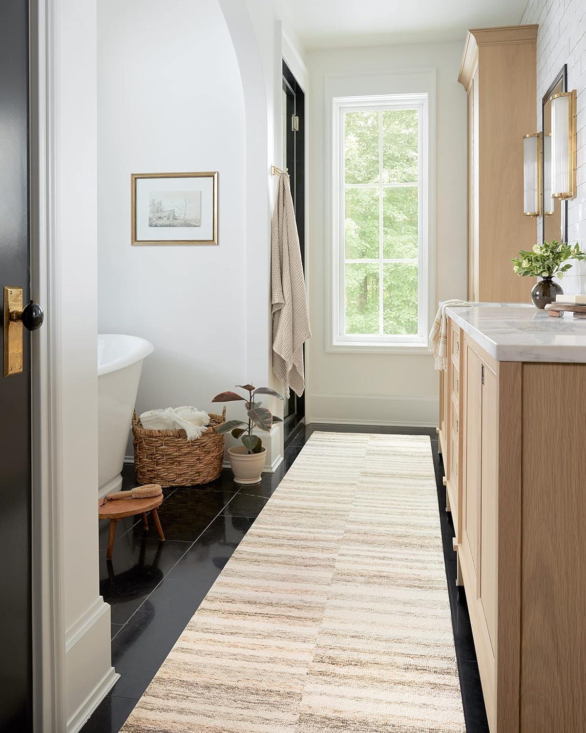 Chris Loves Julia x Loloi Chris Loves Julia x Loloi Chris Collection CHR-03 Ivory / Clay, Transitional  Area Rug