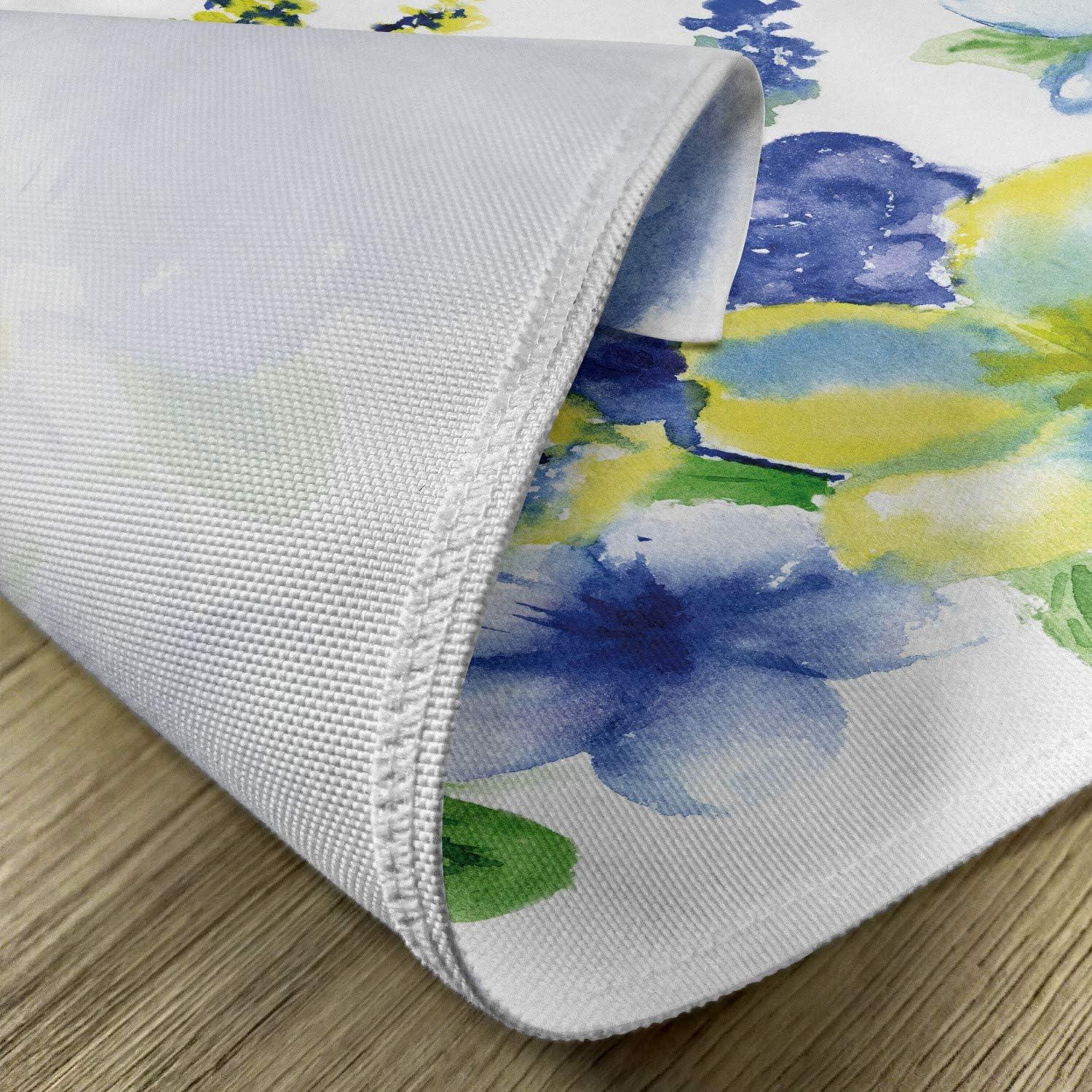 Spring Floral Watercolor Fabric Placemats Set of 4