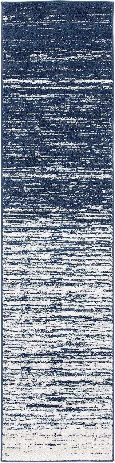 Adirondack ADR113 Machine Made Indoor Area Rug - Navy/Ivory - 8'x10' - Safavieh