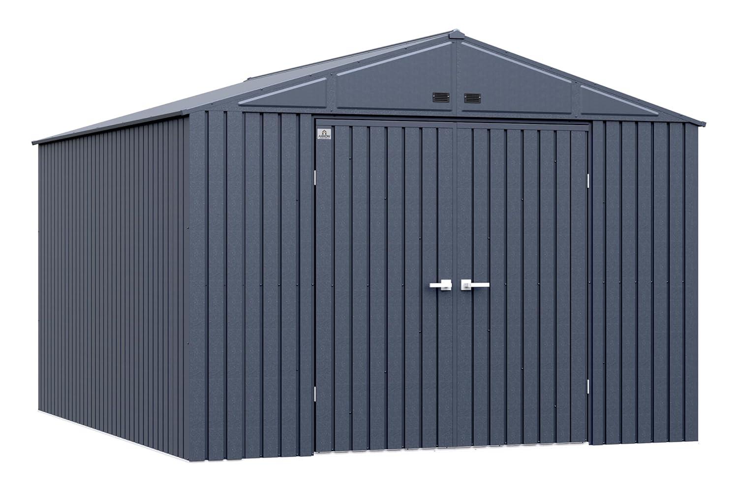 Arrow Arrow Elite 10 ft. W x 12 ft. D Galvanized Steel Storage Shed