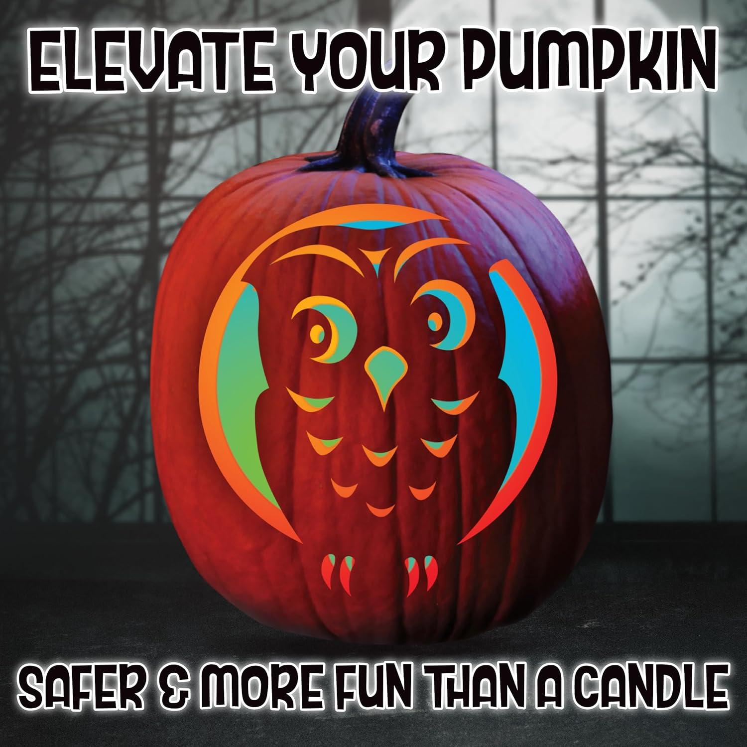 Battery Powered Outdoor Color-Changing Pumpkin Light