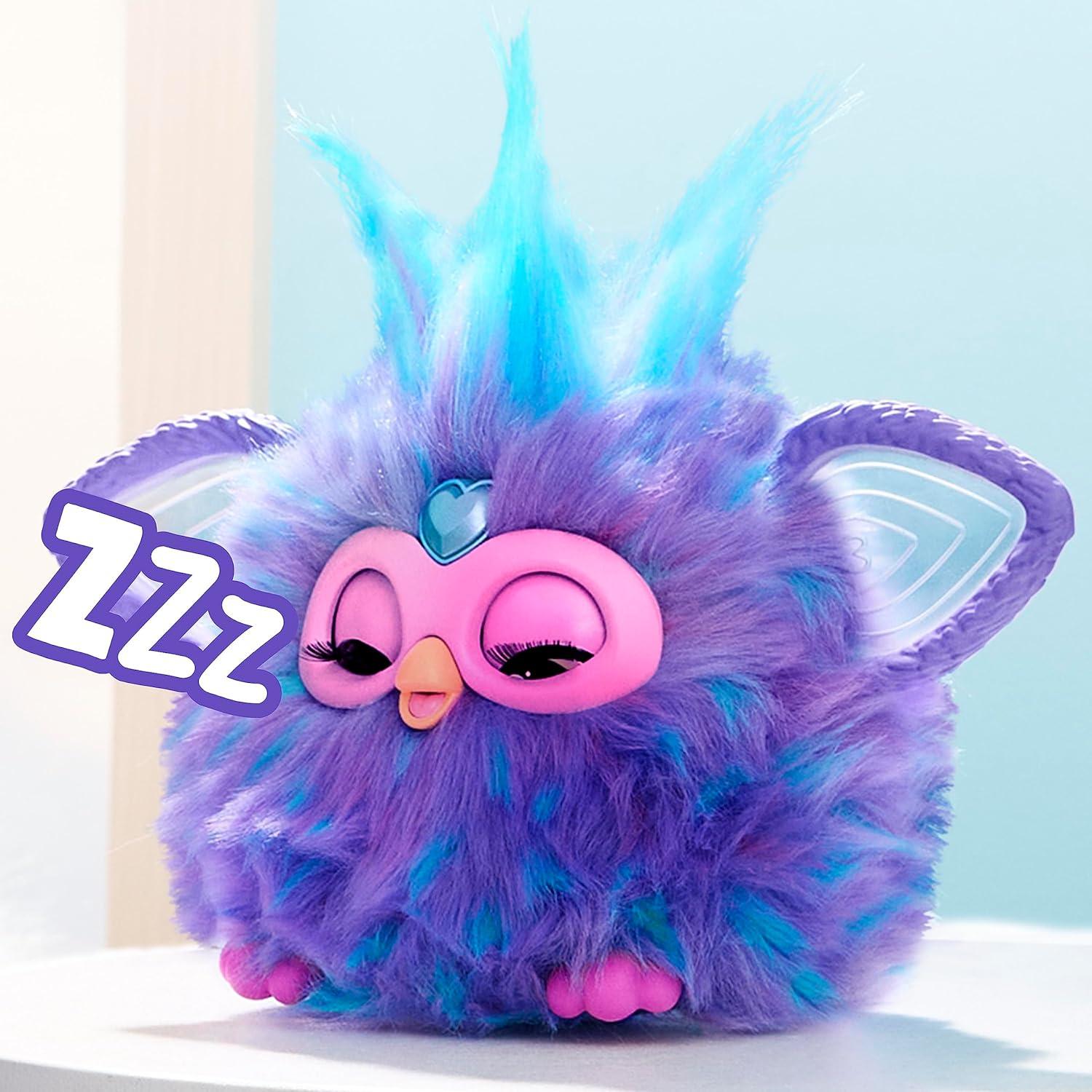 Furby Purple Plush Toy, Voice Activated, 15 Fashion Accessories, Interactive Toys, Ages 6+