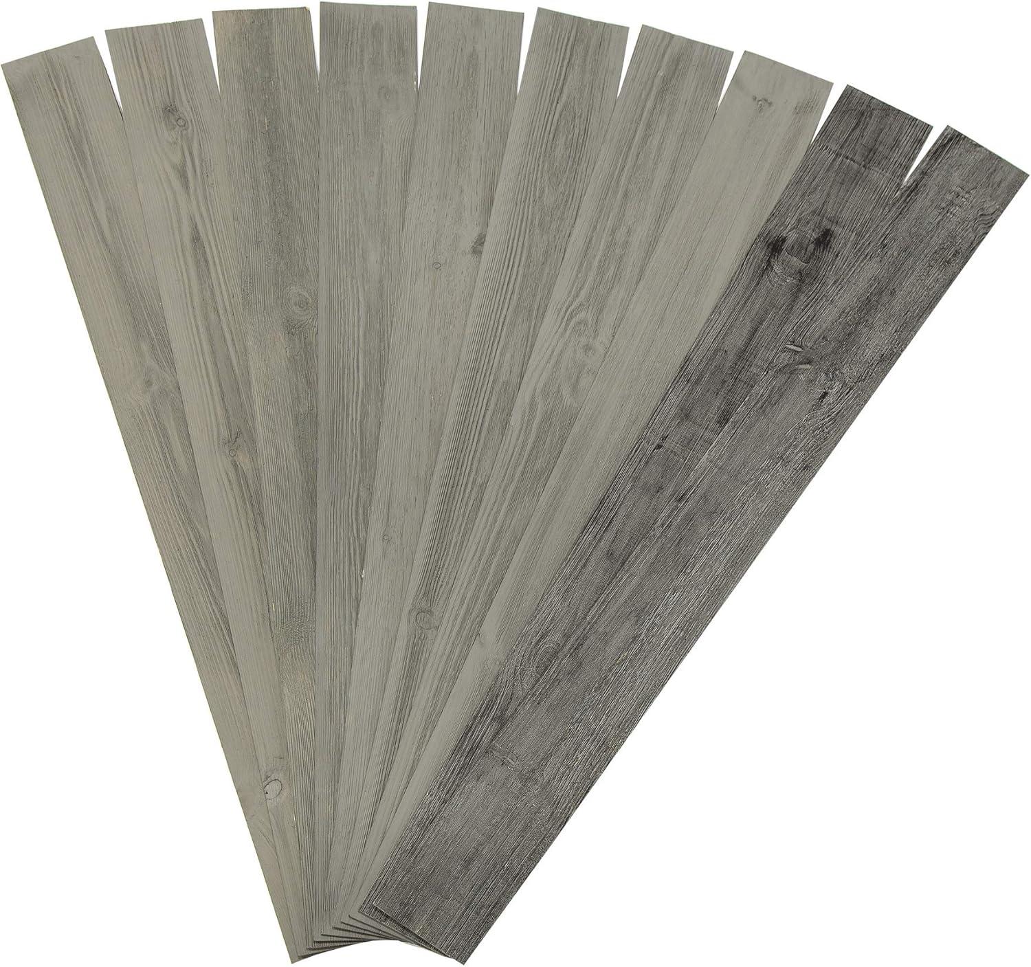 Rustic Grove Wood Planks (Mixed Gray-Dark)