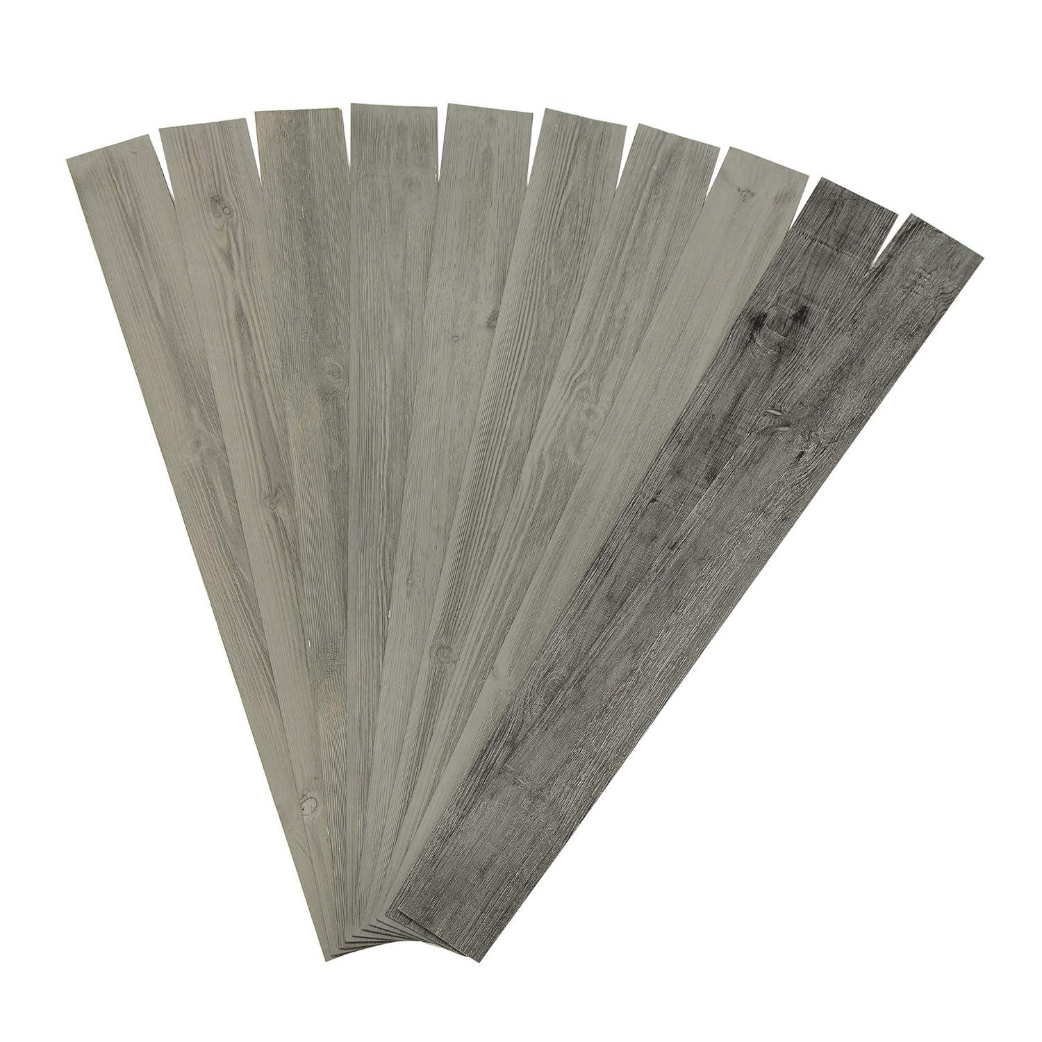 Rustic Grove Wood Planks (Mixed Gray-Dark)