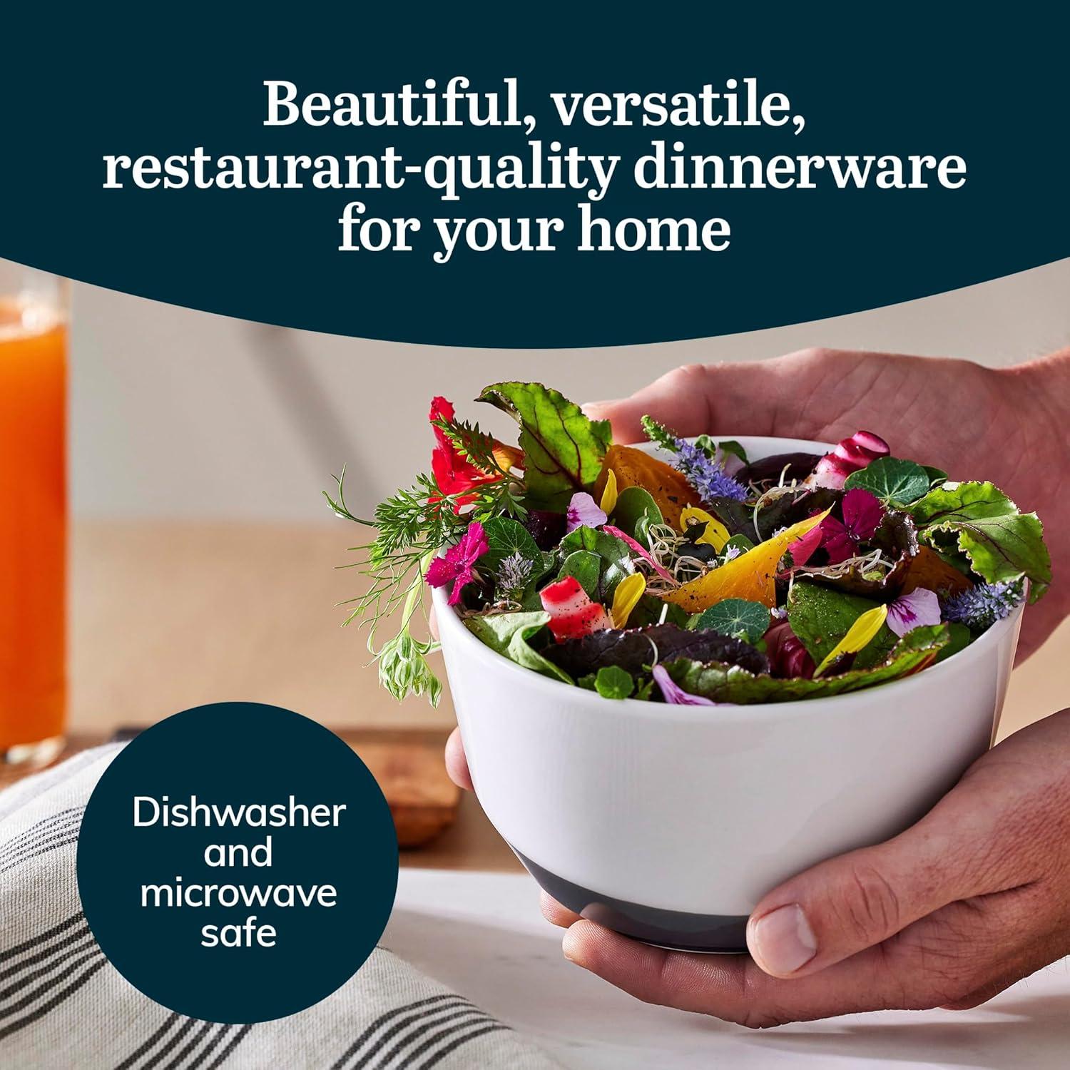 Austin Libbey 28-Ounce Porcelain Soup Salad Bowl, Set Of 4 (Set of 4)