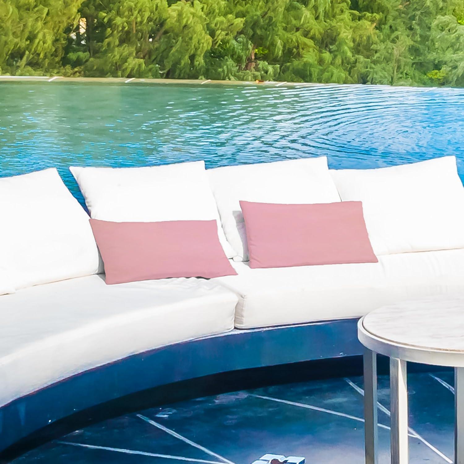 A1 Home Collections LLC Bedding Polyester Lumbar Indoor/Outdoor Pillow Cover (Set of 2)