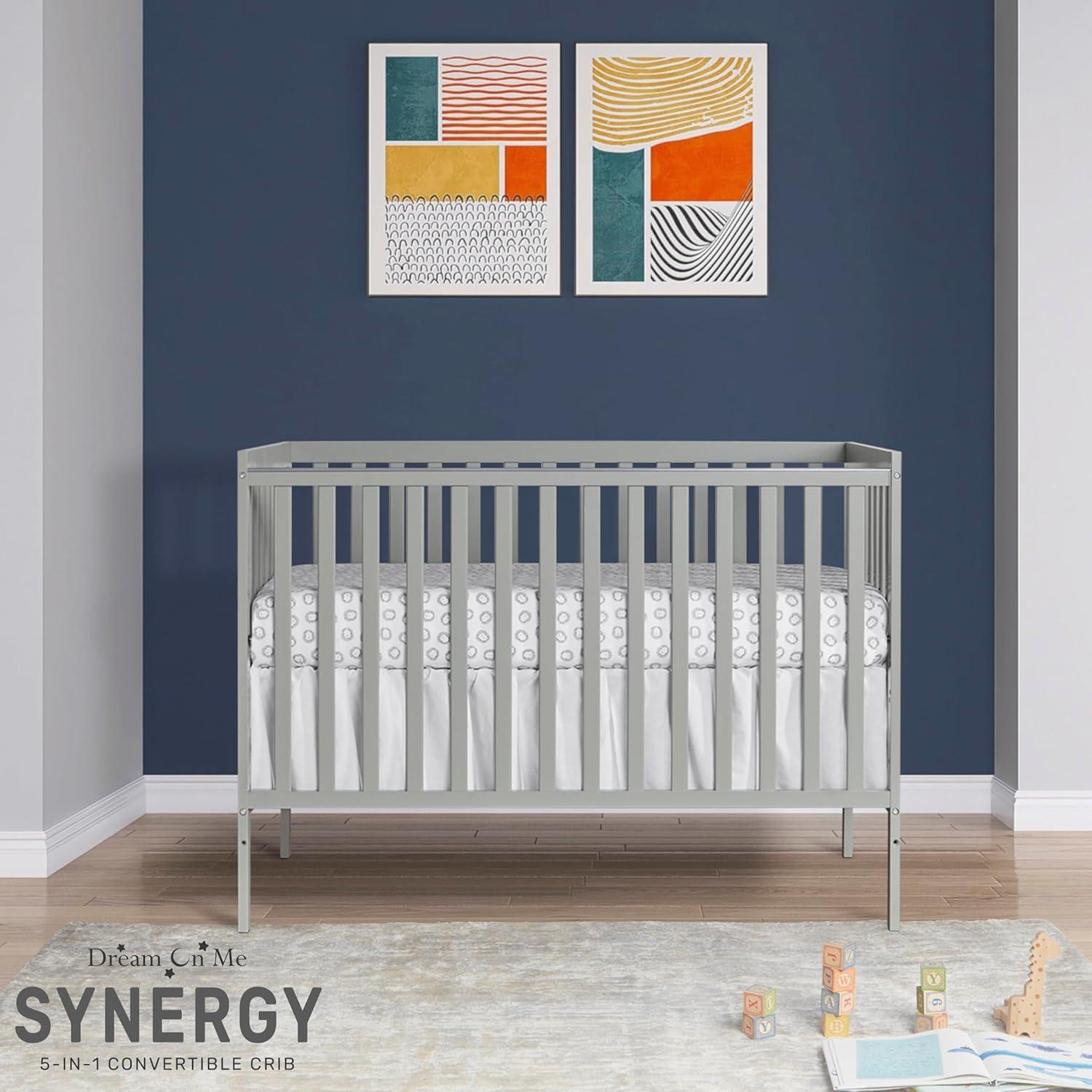 Dream On Me Synergy, 5 in 1 Convertible Crib