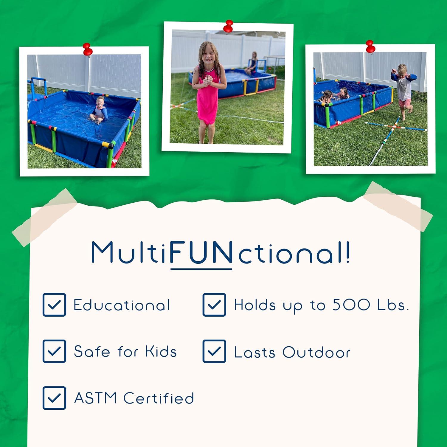 Funphix Buildable Swimming Pool/Outdoor Building Toy Pool, Ball Pit, Sandpit /Connects with Other Funphix Sets