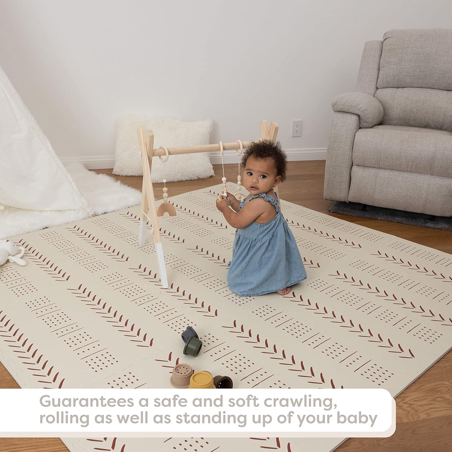 Baby Play Mat - Play Pen Tummy Time Mat & Crawling Mat Foam Play Mat