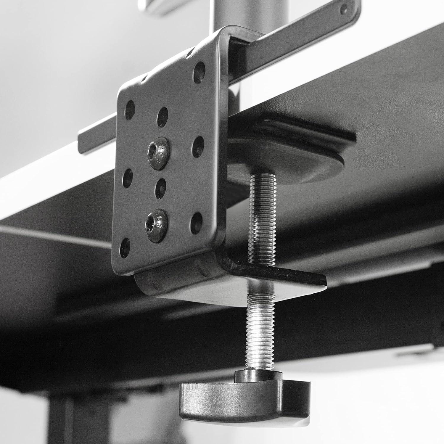 VIVO Black Steel Reinforcement Bracket Mount Plate for C-clamp Installations