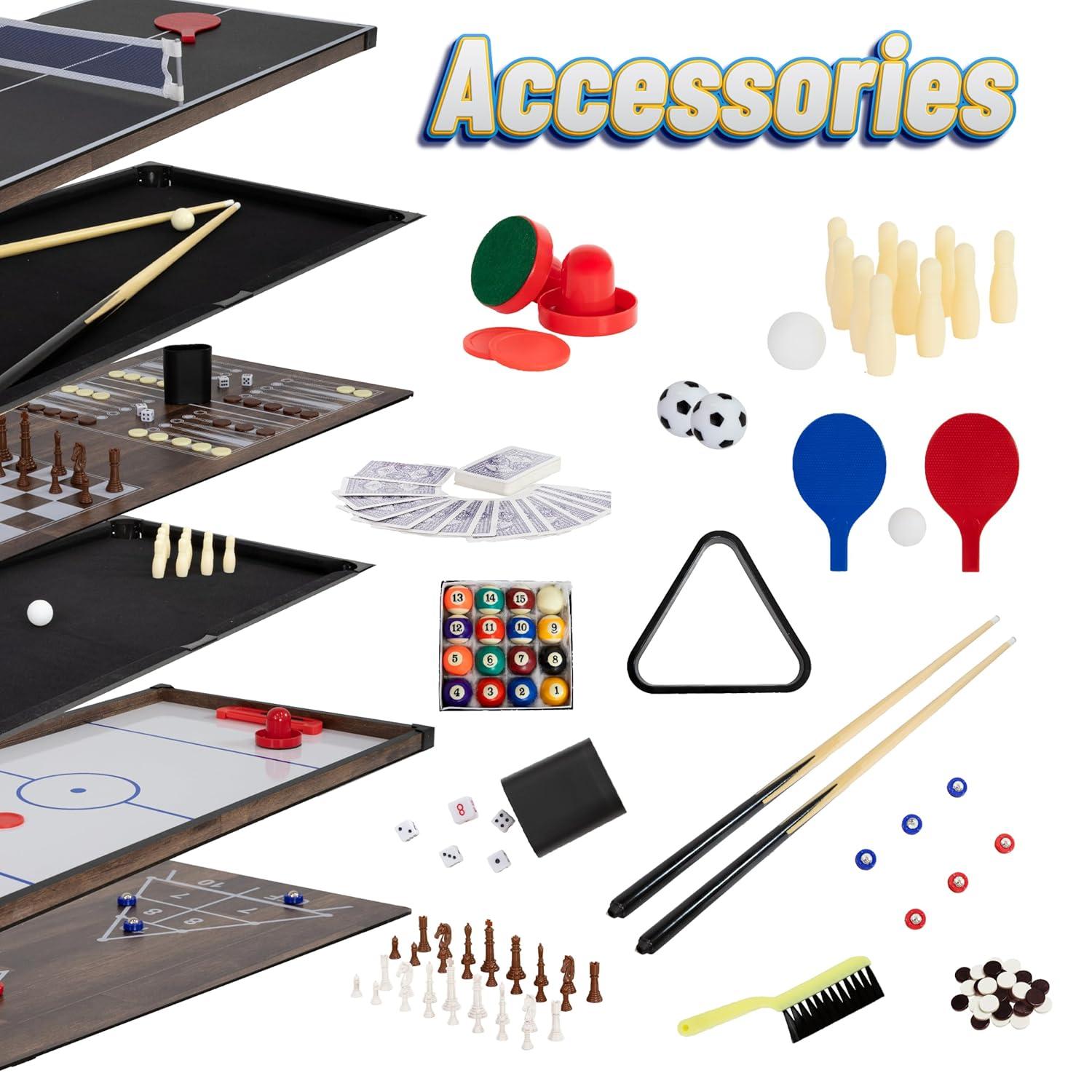 Arlmont & Co. Anastasia 49.5'' L 10 Game Multi Game Table