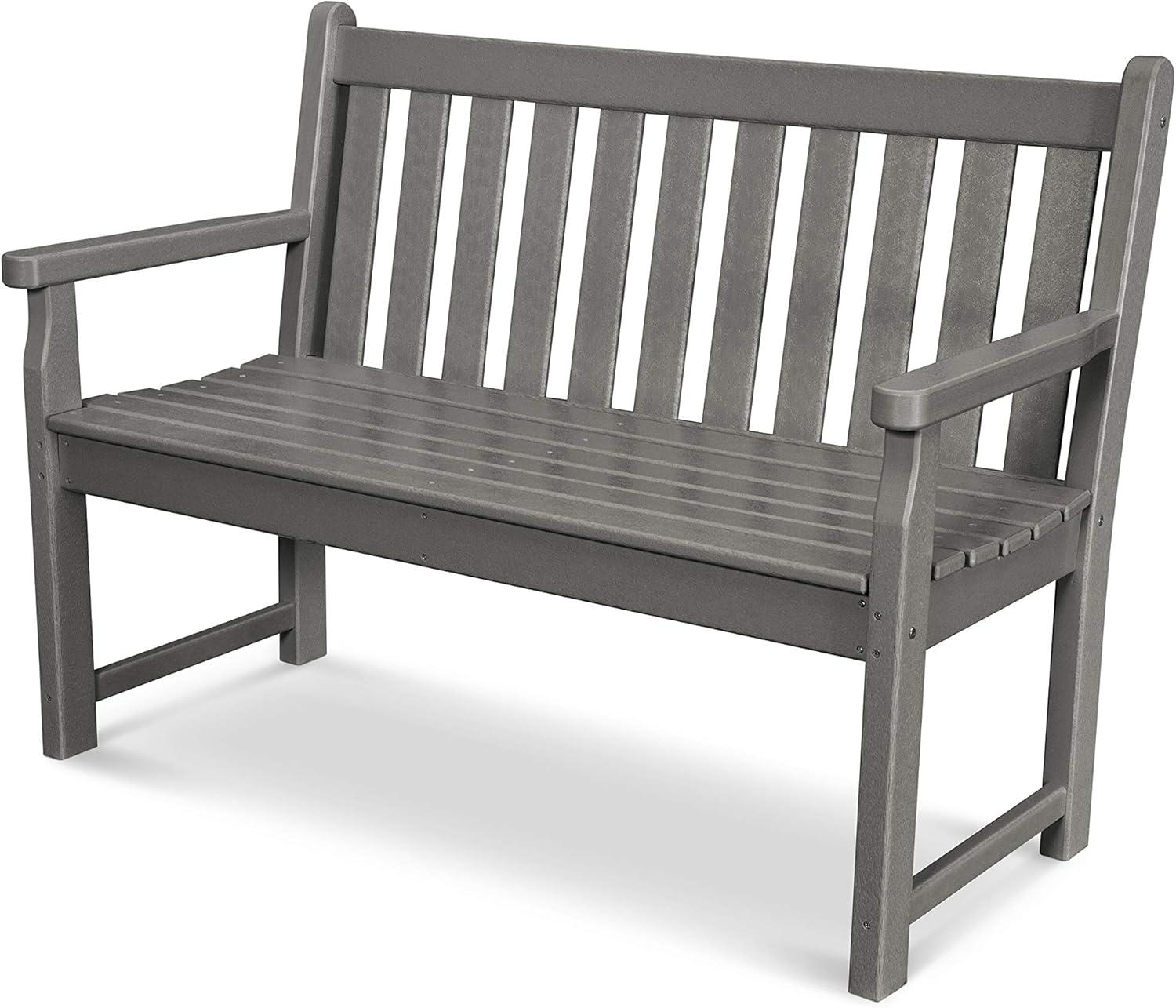 Slate Gray Recycled Plastic Garden Bench