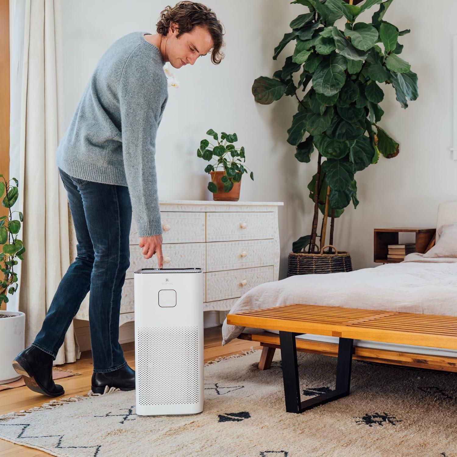 Medify Air MA-50 Air Purifier with HEPA H13 Filters - 1100 Sq ft Coverage for Pollen - White, 1-Pack