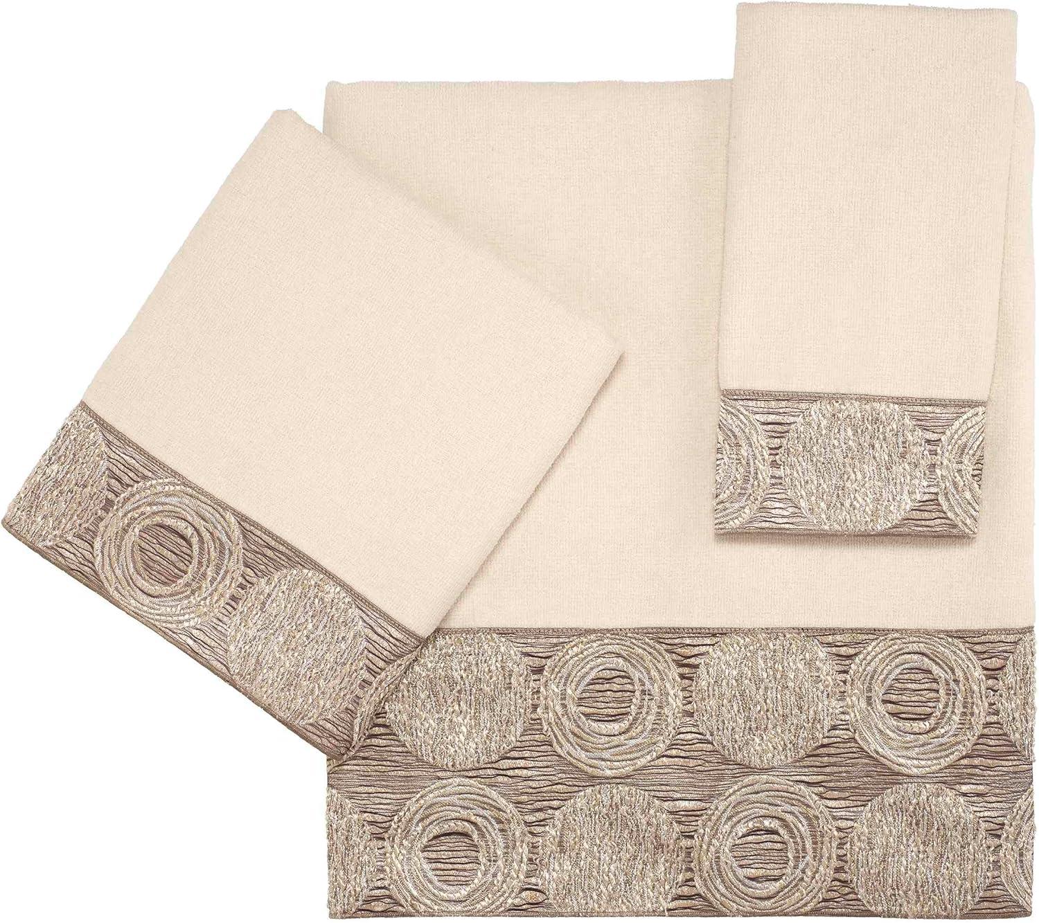 Avanti Linens Galaxy Fingertip Towel, Ivory C38