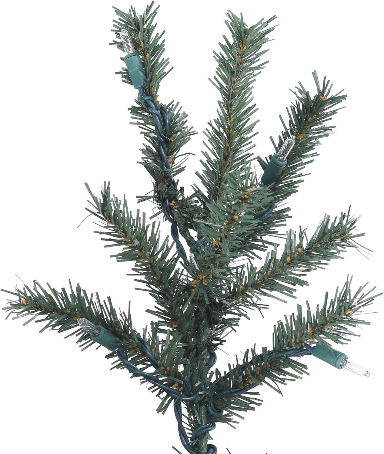 Vickerman 6' Natural Bark Alpine Artificial Christmas Tree, Unlit