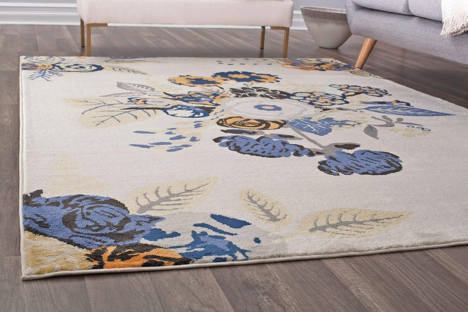 Rugs America Hanna Floral Transitional Area Rug