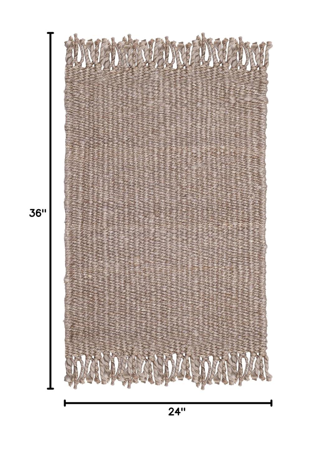 Natural Fiber NF368 Hand Woven Accent Rug - Grey - 2'x3' - Safavieh.