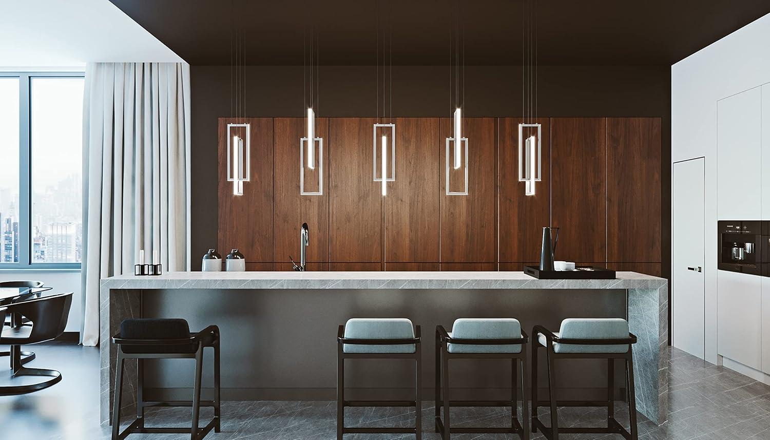 AFX - Cole - 2 Light Pendant-Satin Nickel Finish