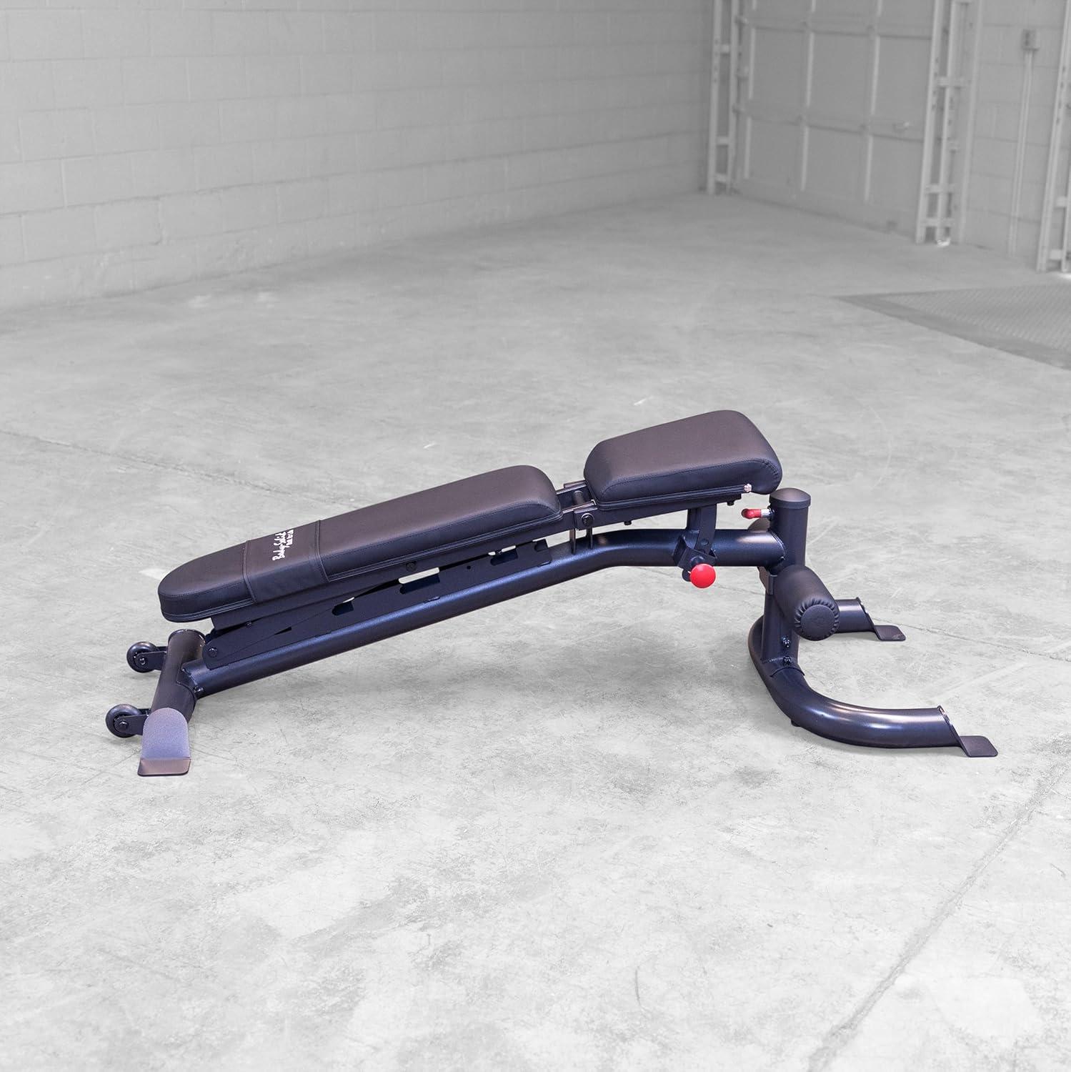 Body Solid GFID100B Heavy Duty Adjustable Bench - BLACK