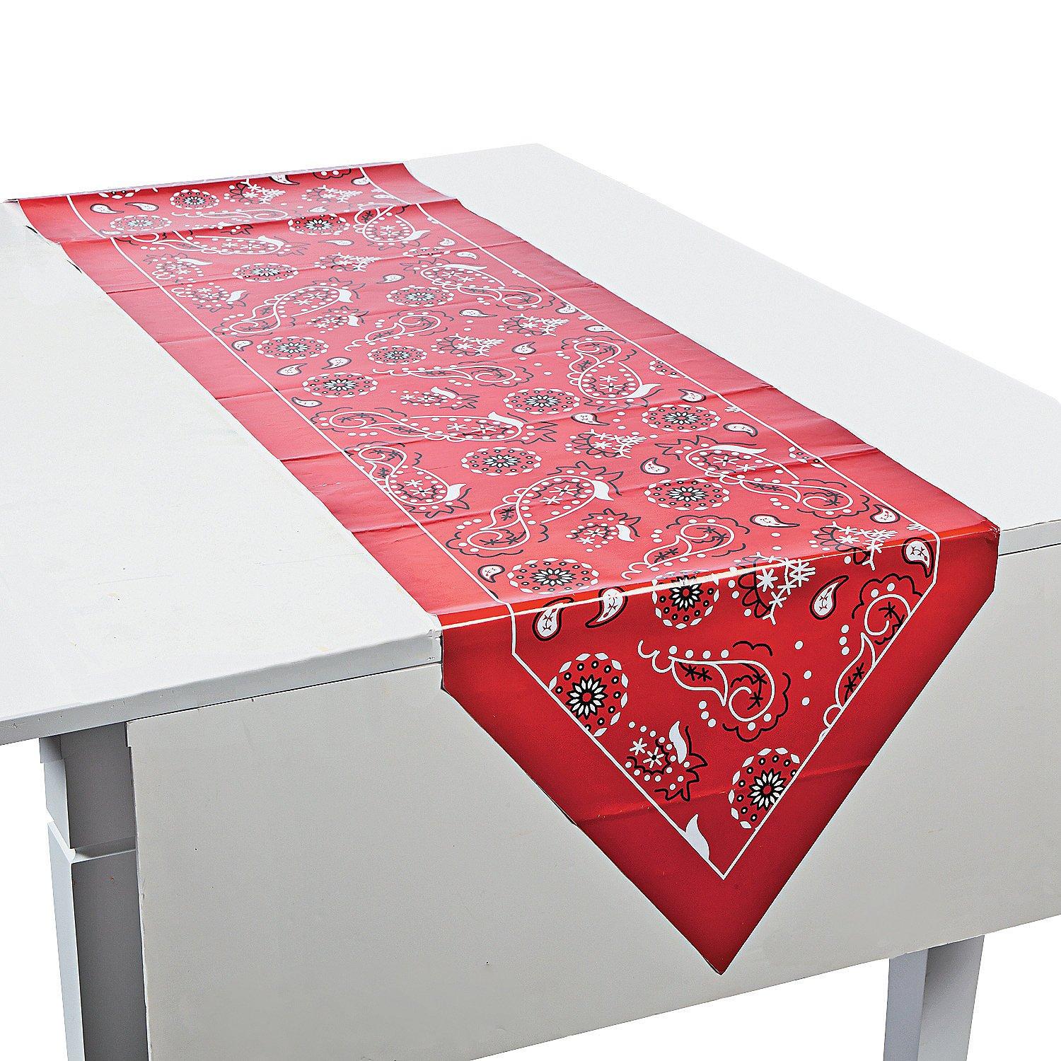 Red Bandana Table Runner