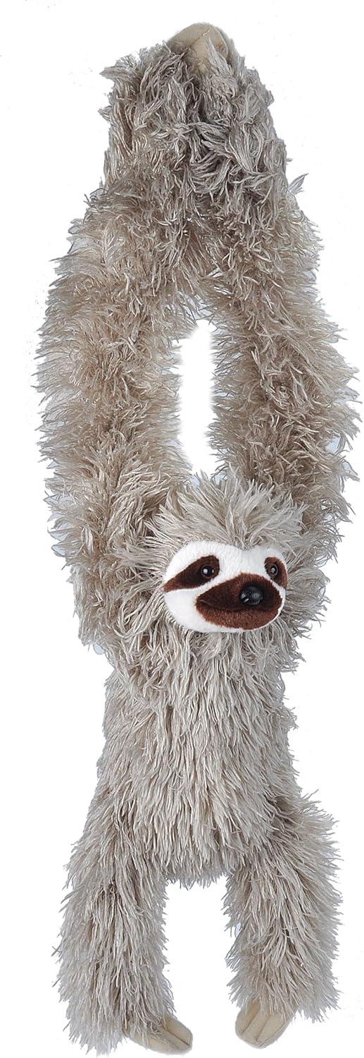 Wild Republic Hanging Monkey Three Toed Sloth Stuffed Animal, 20 Inches