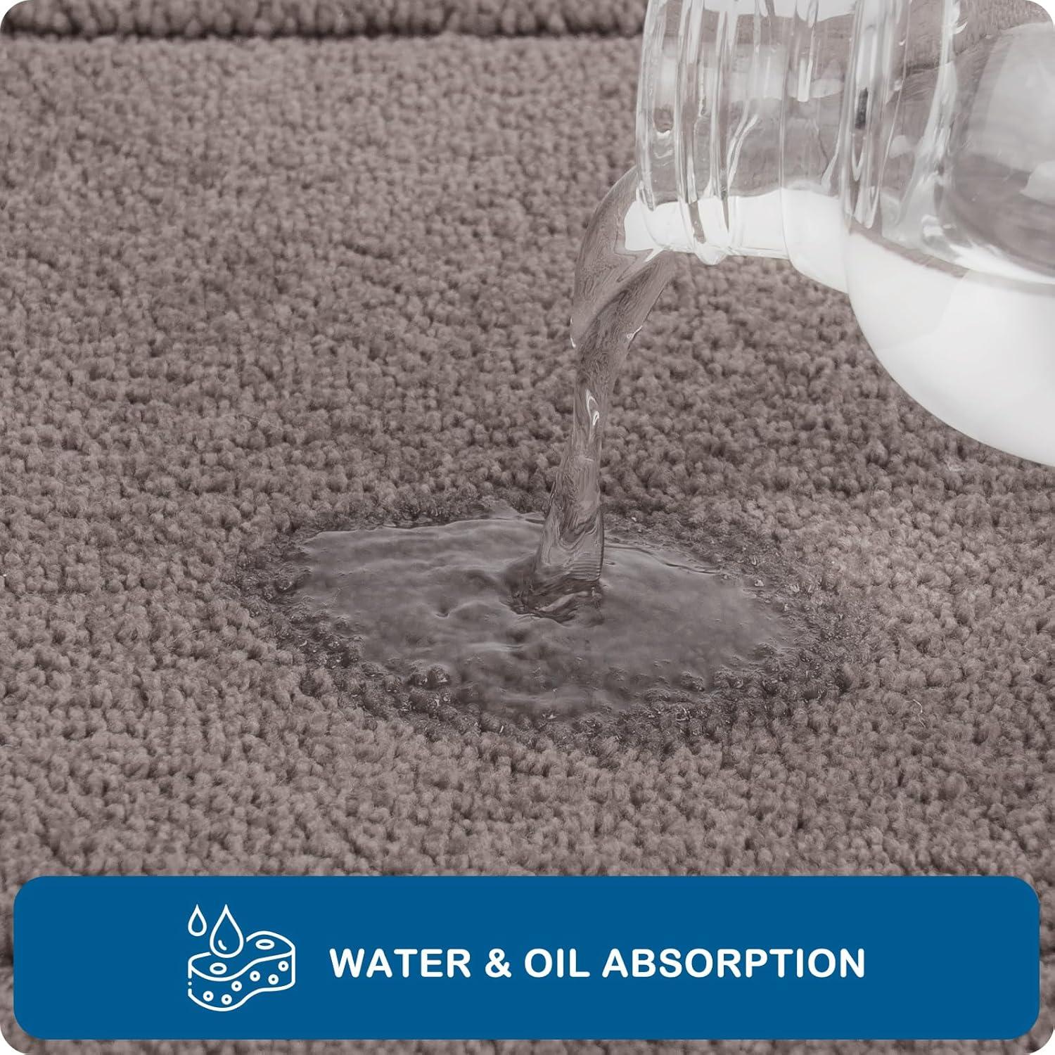 Hokku Designs Machine Washable Kitchen Rug Set [2 PCS] (24" x 35.5"+ 24" x 59")