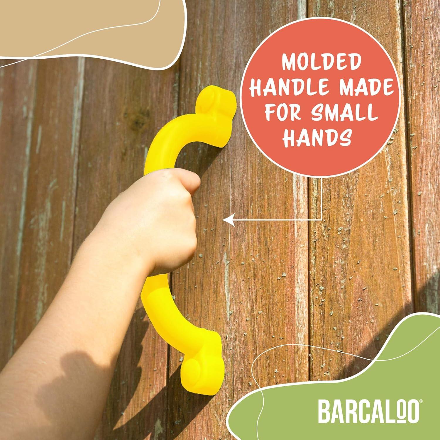 Playground Safety Handles - Yellow Grab Handle Bars for Jungle Gym