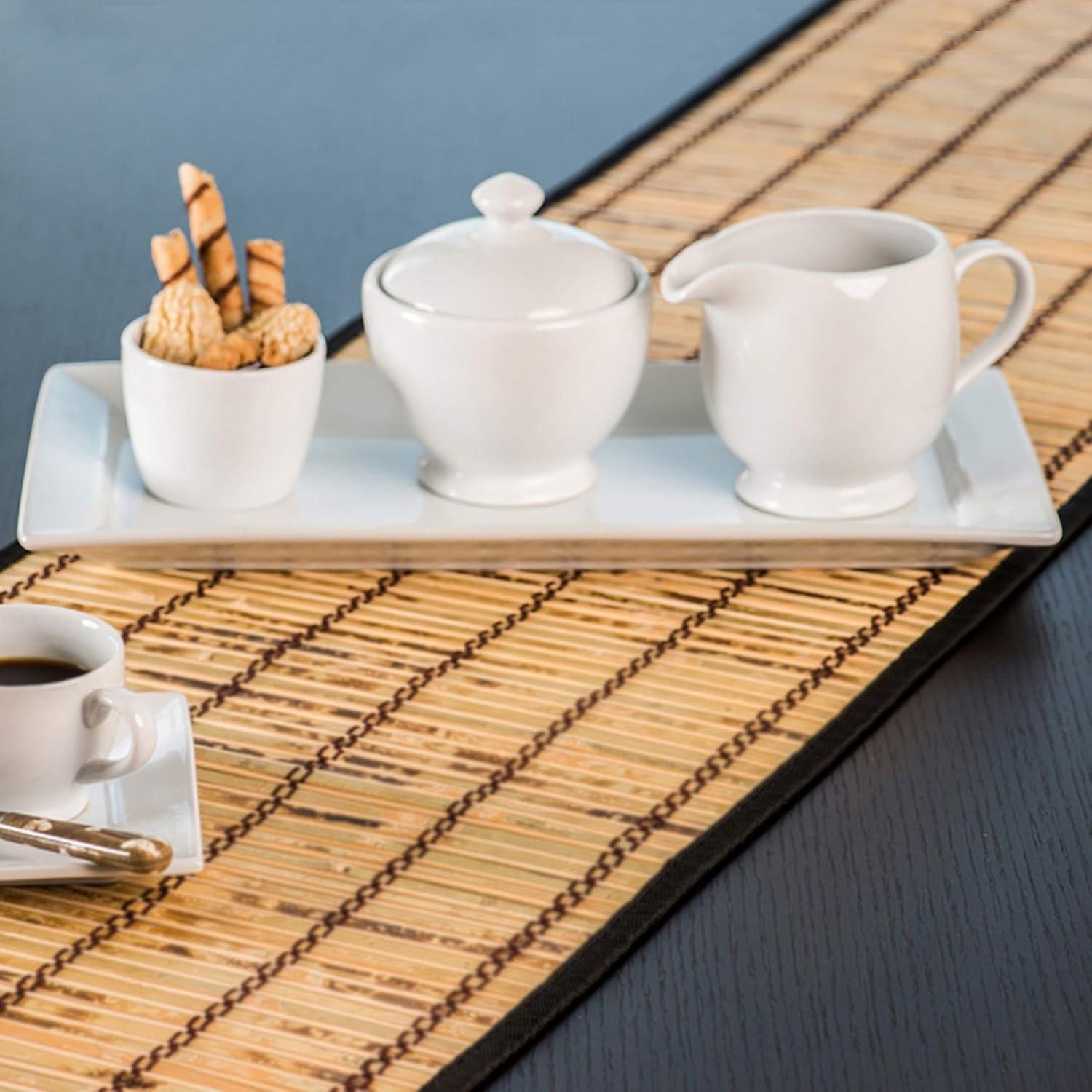 BIA Cordon Bleu BIA Cordon Bleu 2 pc Bistro Porcelain Covered Sugar Bowl and Creamer Set