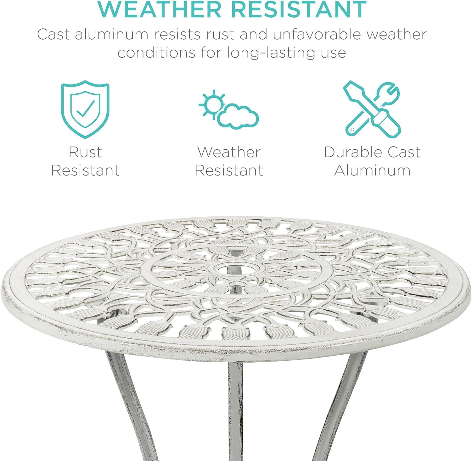 Fleur De Lis Living Stambaugh 2 - Person Patio Dining Set with Round Table