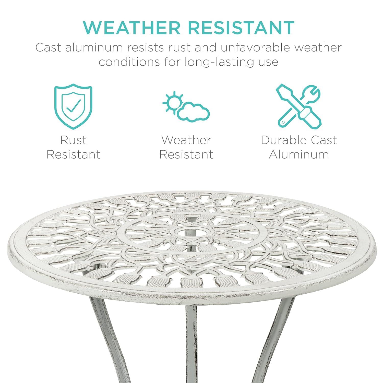 Fleur De Lis Living Stambaugh 2 - Person Patio Dining Set with Round Table