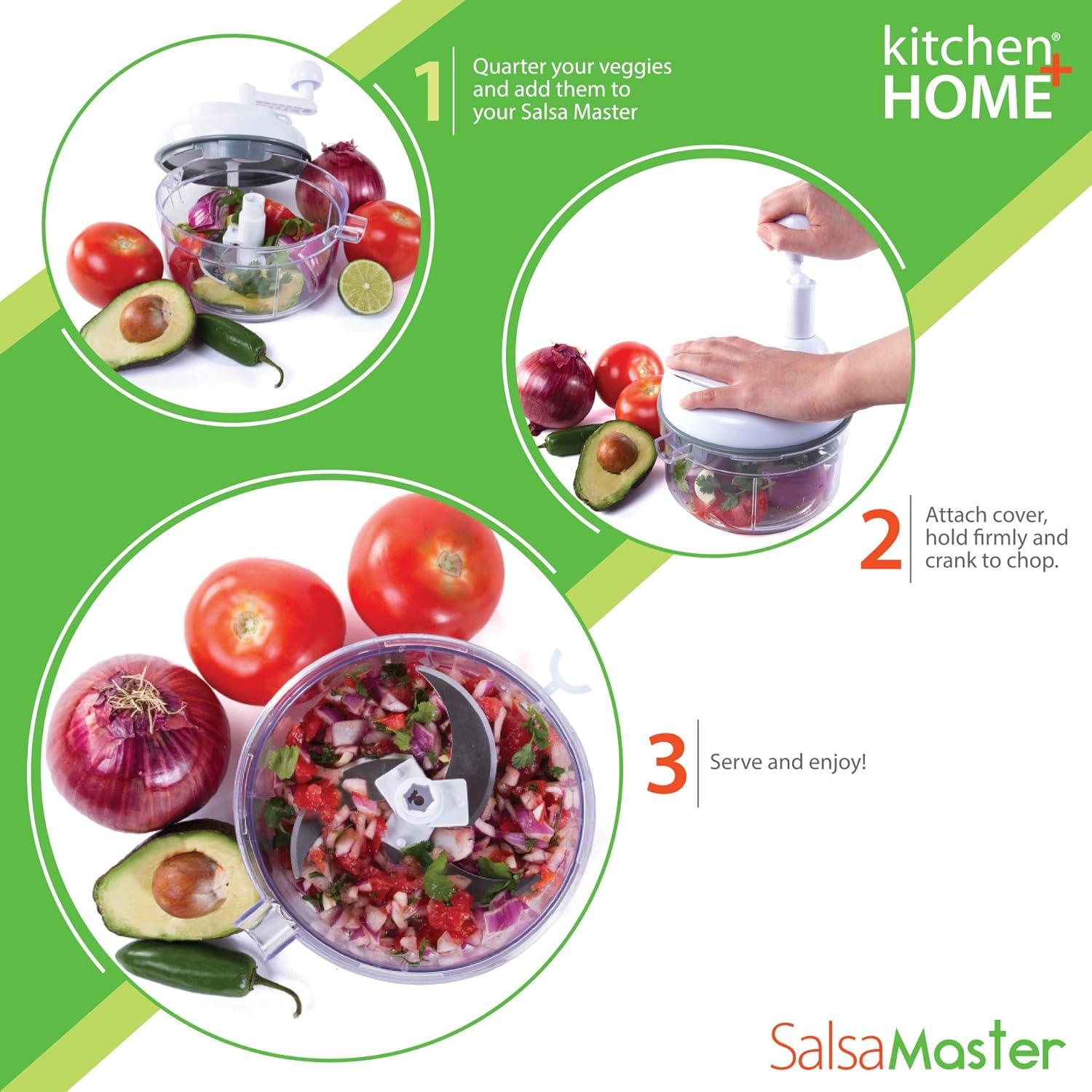 Kitchen + Home Salsa Master Food Chopper - As Seen On TV Manual Food Processor