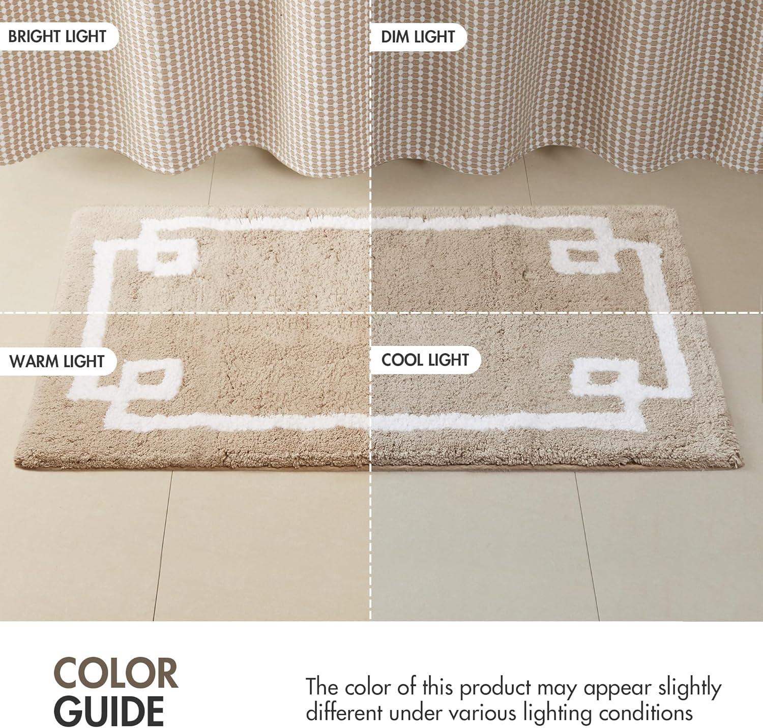 Madison Park 100% Cotton Tufted Bath Rug with Non-Slip Backing