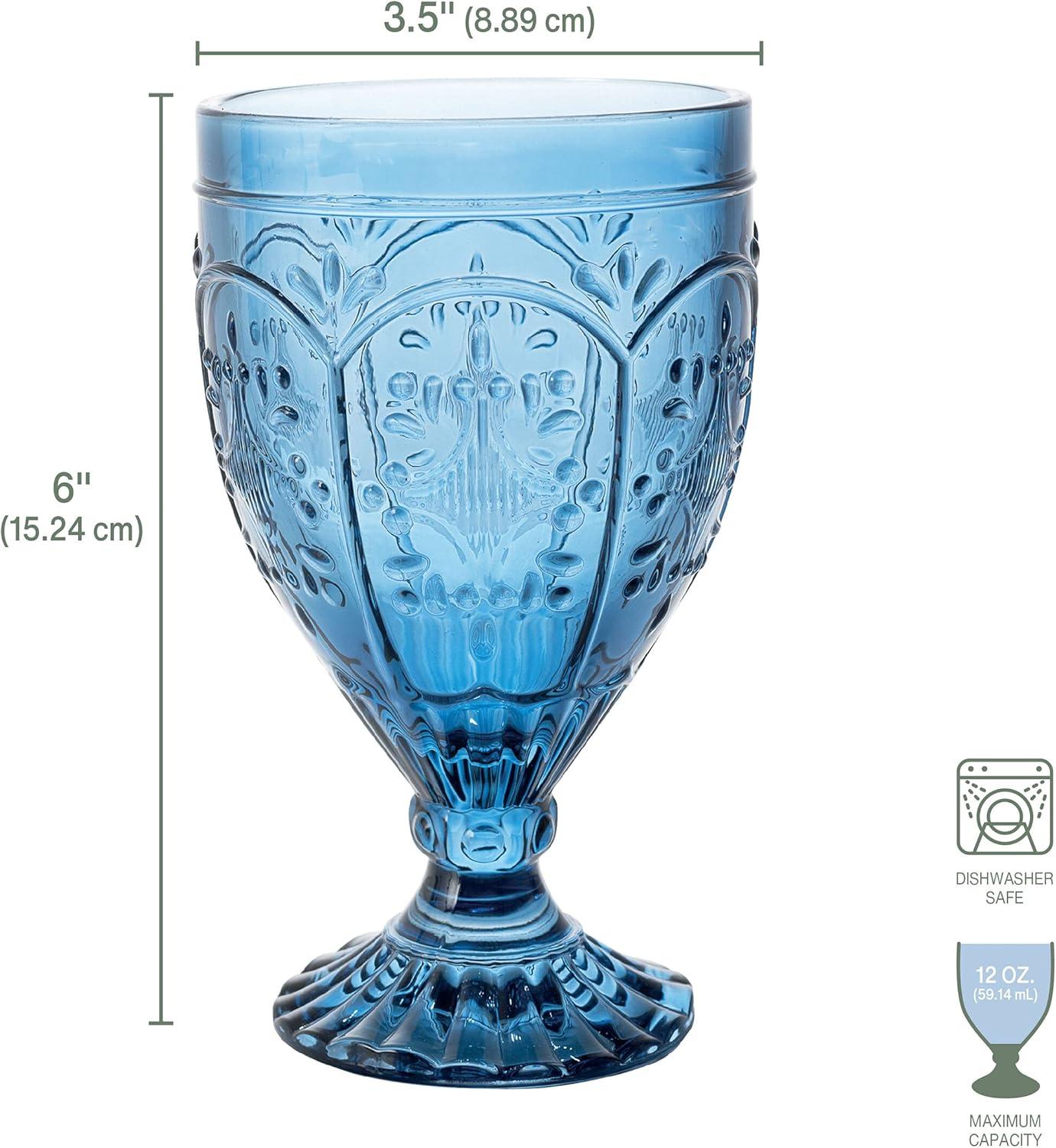 Fitz and Floyd Trestle 12 oz. Water Goblet (Set of 4)