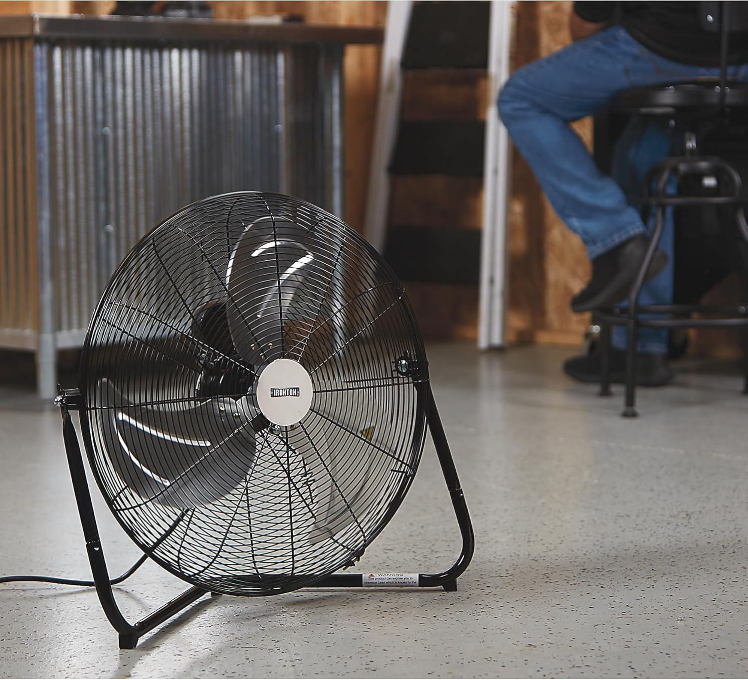 Ironton High-Velocity Indoor Floor Fan, 20in., 3600 CFM, 120 Volts