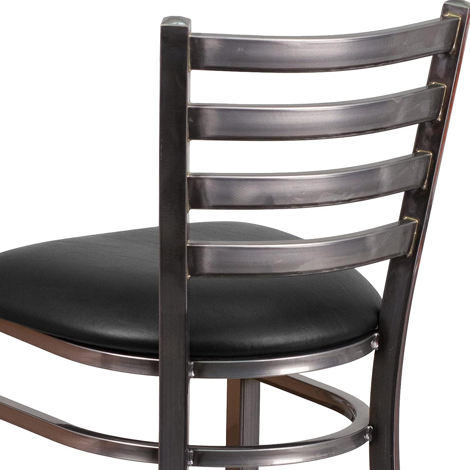 Brixton HERCULES Series Ladder Back Metal Restaurant Barstool