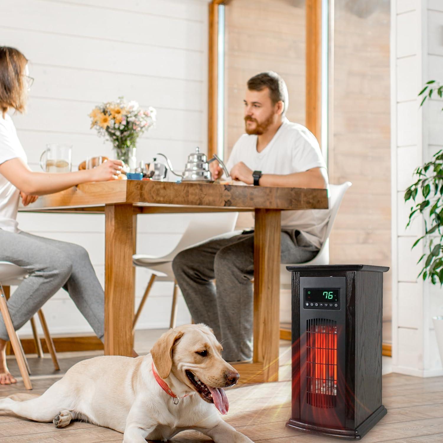 Lifesmart LifeSmart LifePro 1500 Watt 1500 BTU Infrared Quartz Indoor Tower Space Heater