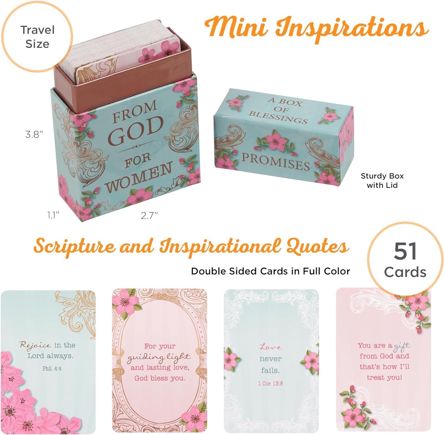 Promises From God for Women, Inspirational Scripture Cards to Keep or Share