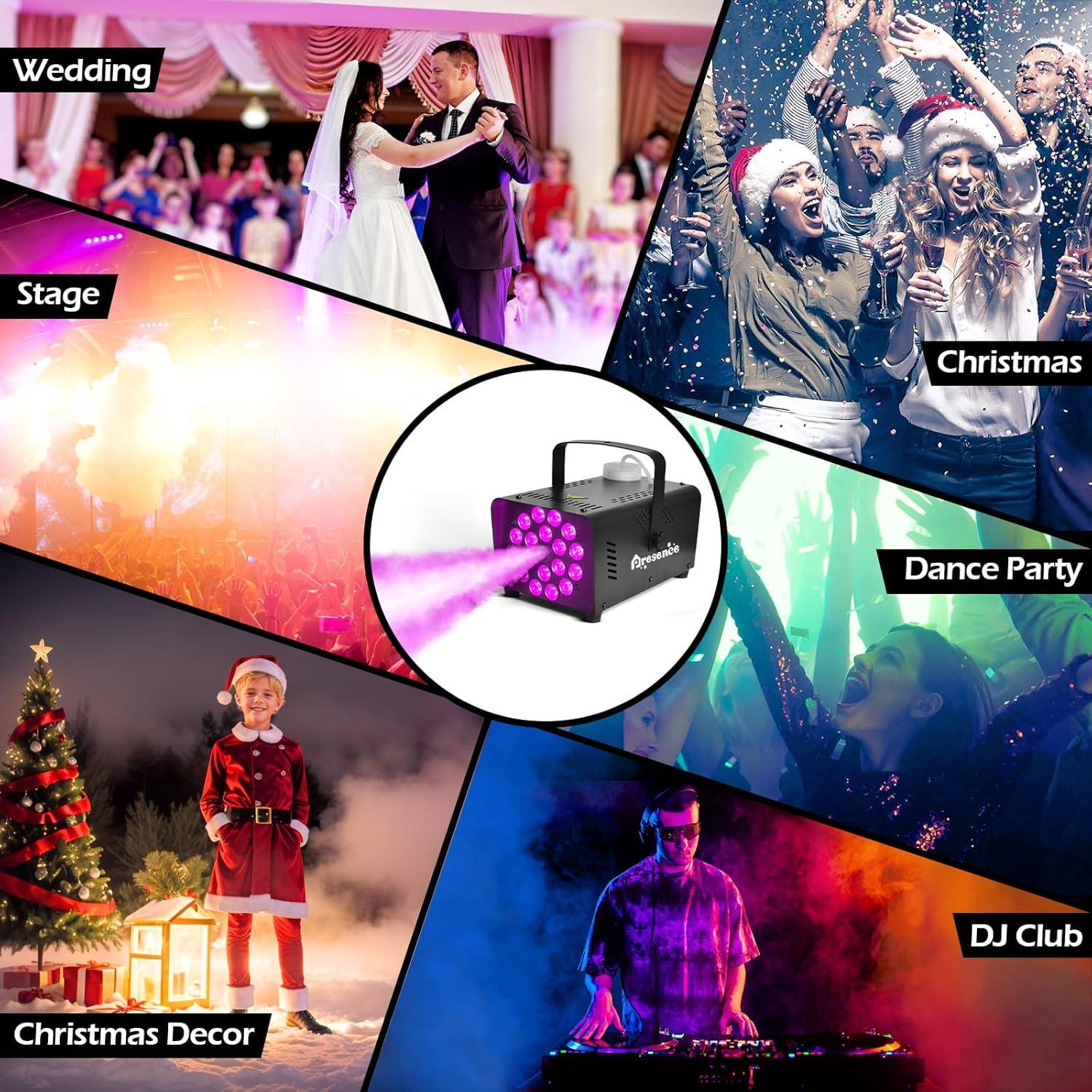 Presence Halloween Fog Machine Perfect for Parties, Clubs, Stage and Halloween Decorations