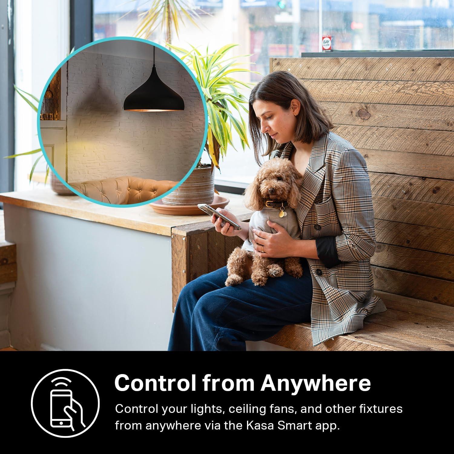 White Polycarbonate Wireless Smart Light Switch with Timer, 3-Pack