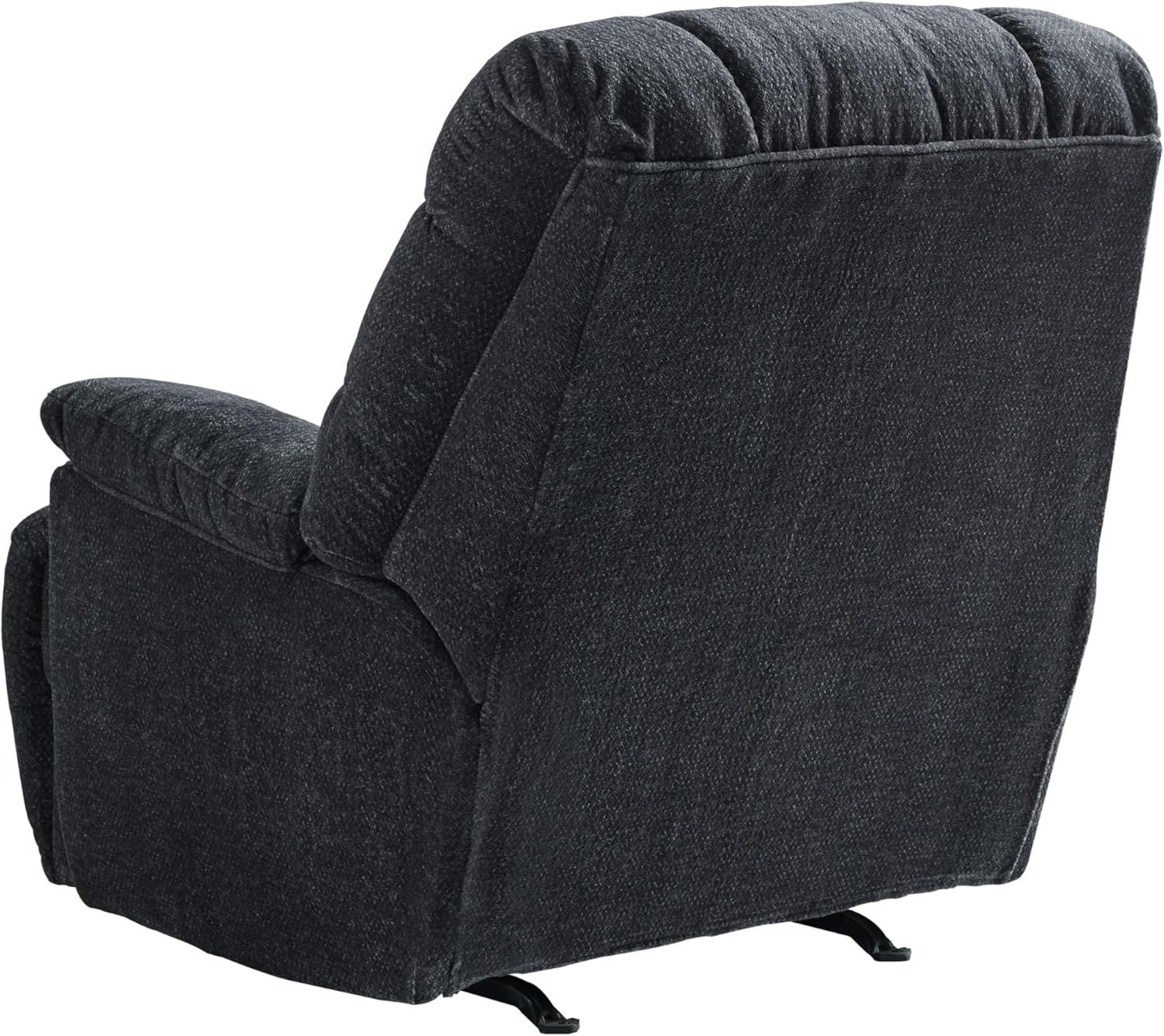 Charcoal Metal Oversized Recliner with Pillow Top Arms