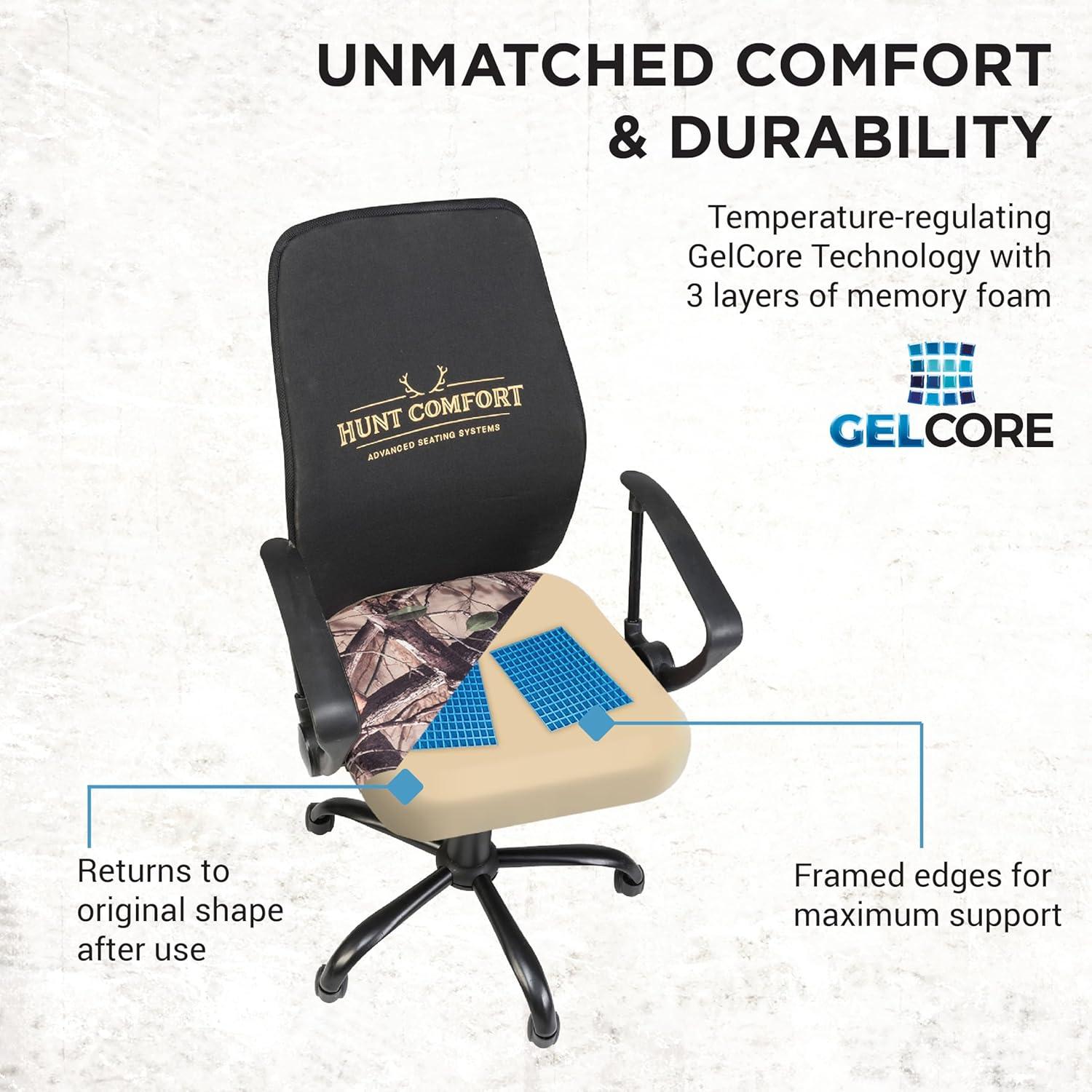 Hunt Comfort GelCore Mesh Swivel Blind and Task Office Chair