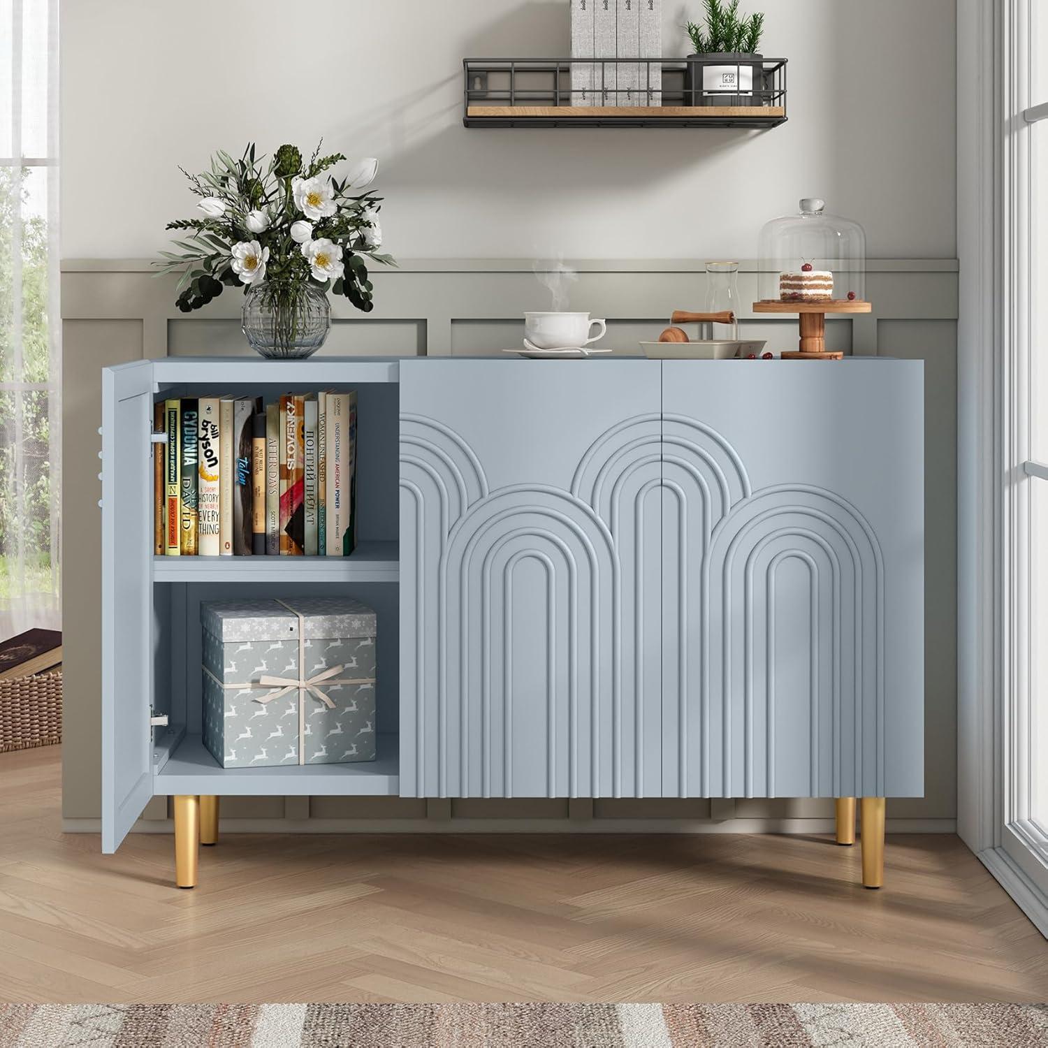 Sirgio 47.2'' Sideboard Buffet Cabinet with 3 Doors for Kitchen, Hallway, Living Room