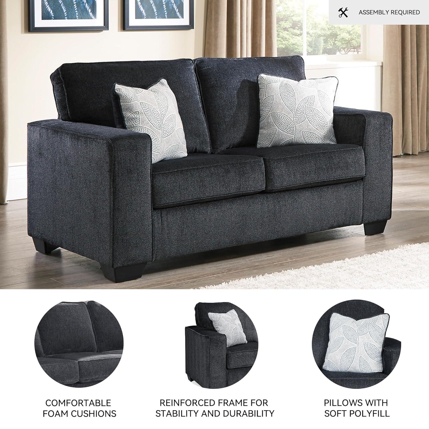 Signature Design by Ashley Altari Loveseat in Slate