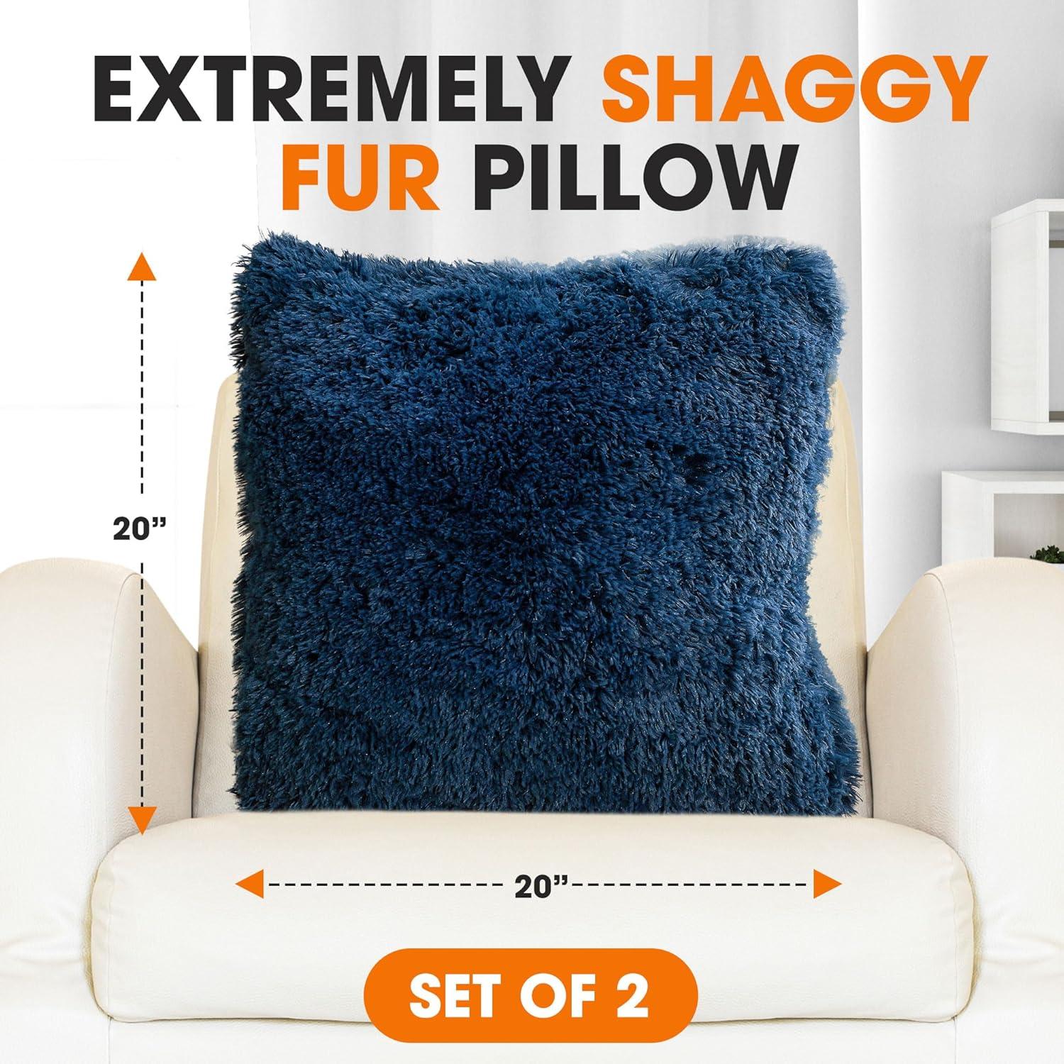 Faux Fur Throw Pillow