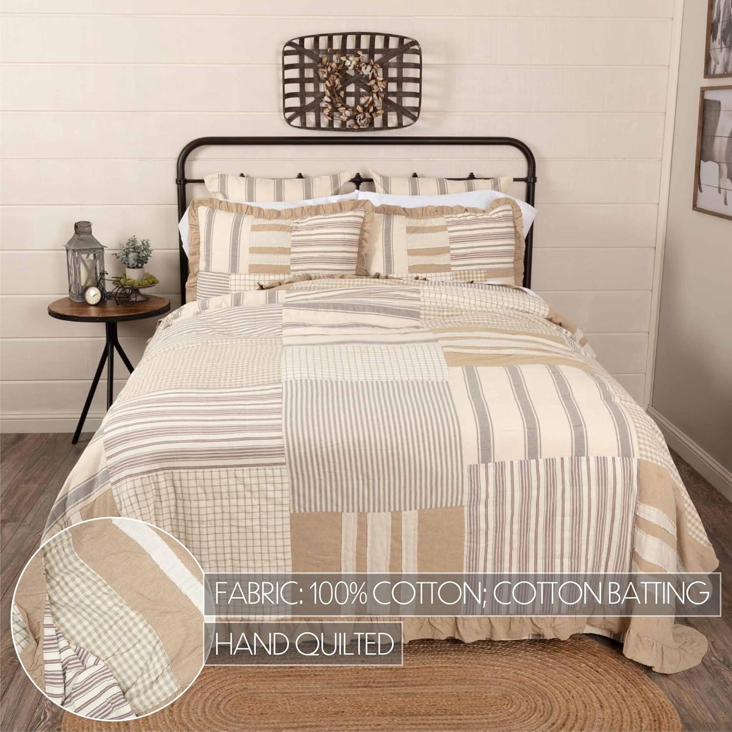 Grace Farmhouse / Country Cotton Patchwork Quilt