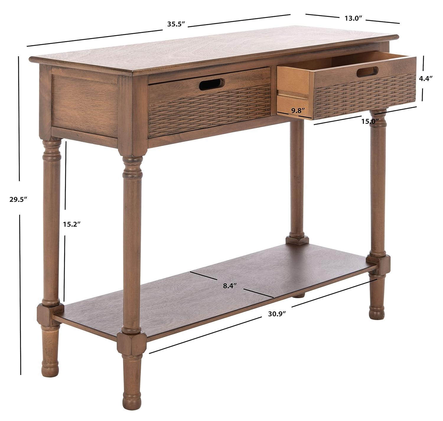 Landers 2 Drawer Console Table - CNS5710C - Brown - Safavieh
